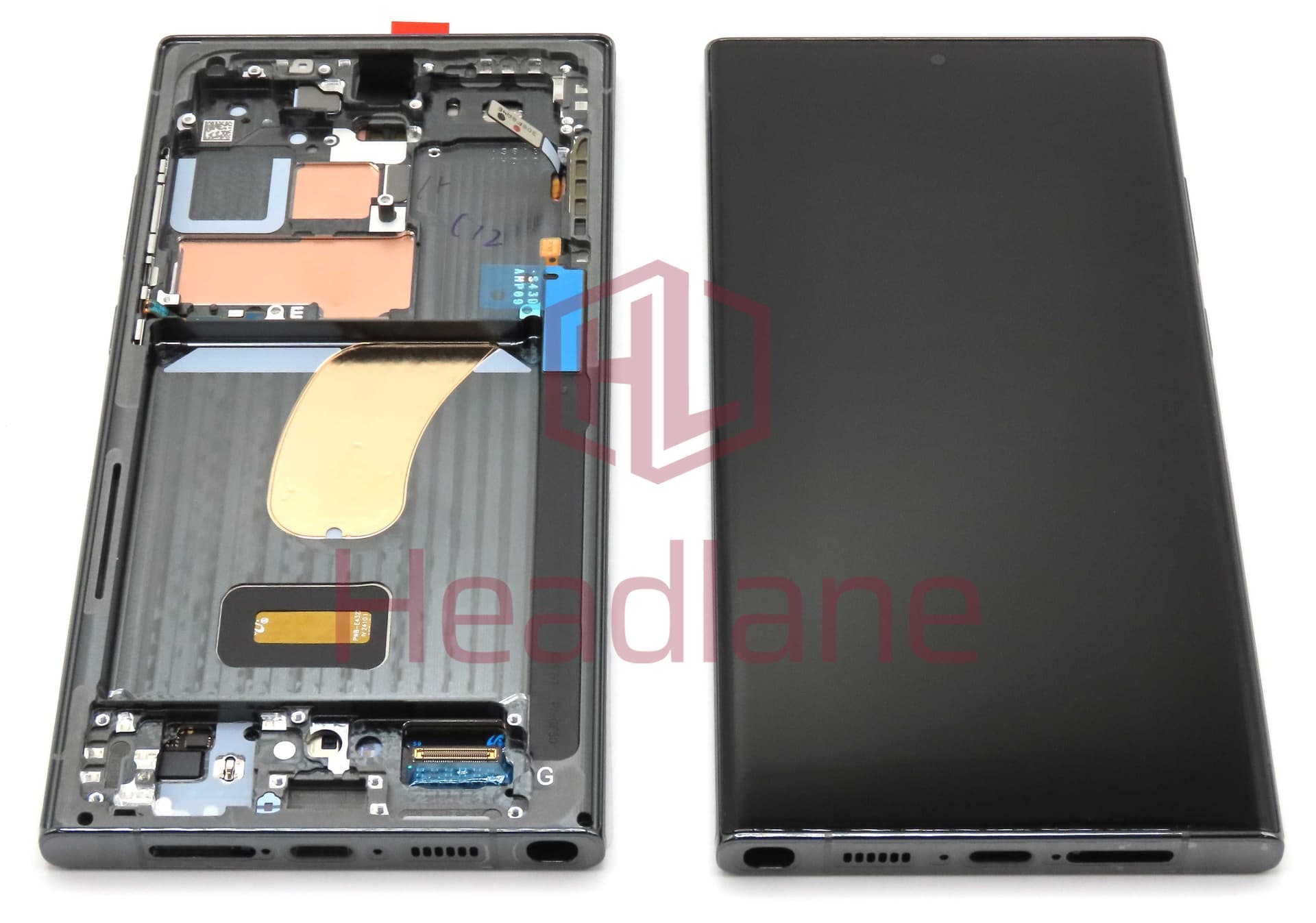 Samsung SM-S918 Galaxy S23 Ultra LCD Display / Screen + Touch - Green (With Frame - Self Assembled) - GH82-30466C-SA - Samsung Replacement Part