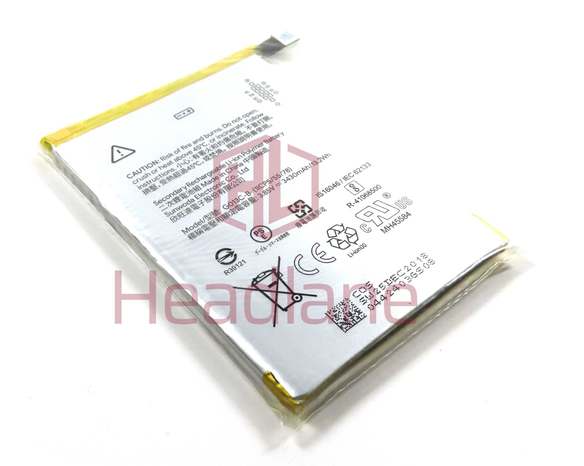 Google Pixel 3 XL G013C-B 3430mAh Internal Battery - G823-00114-01 - Google Replacement Part