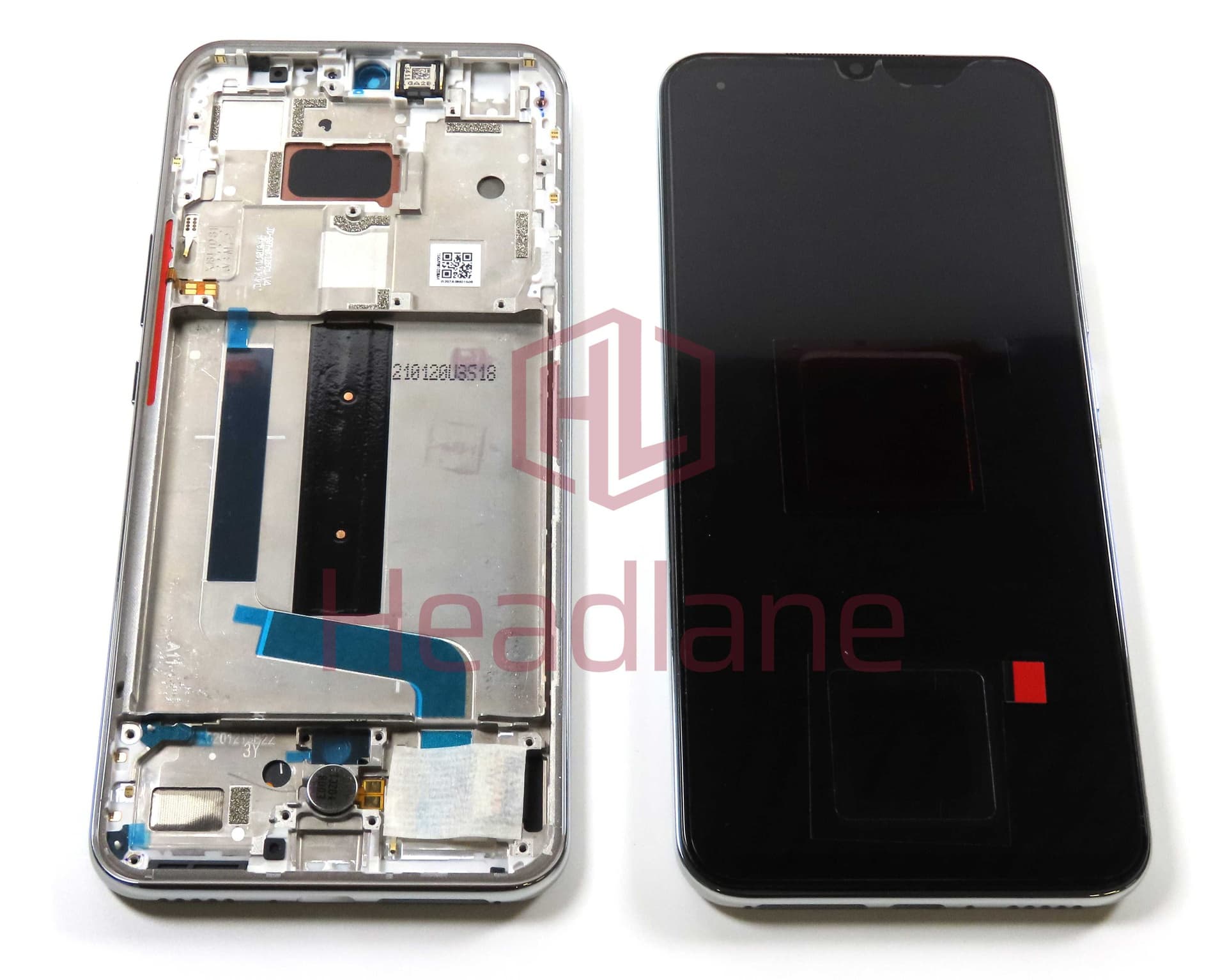 Xiaomi Mi 10 Lite 5G LCD Display / Screen + Touch - White - 56000500J900 - Xiaomi Replacement Part