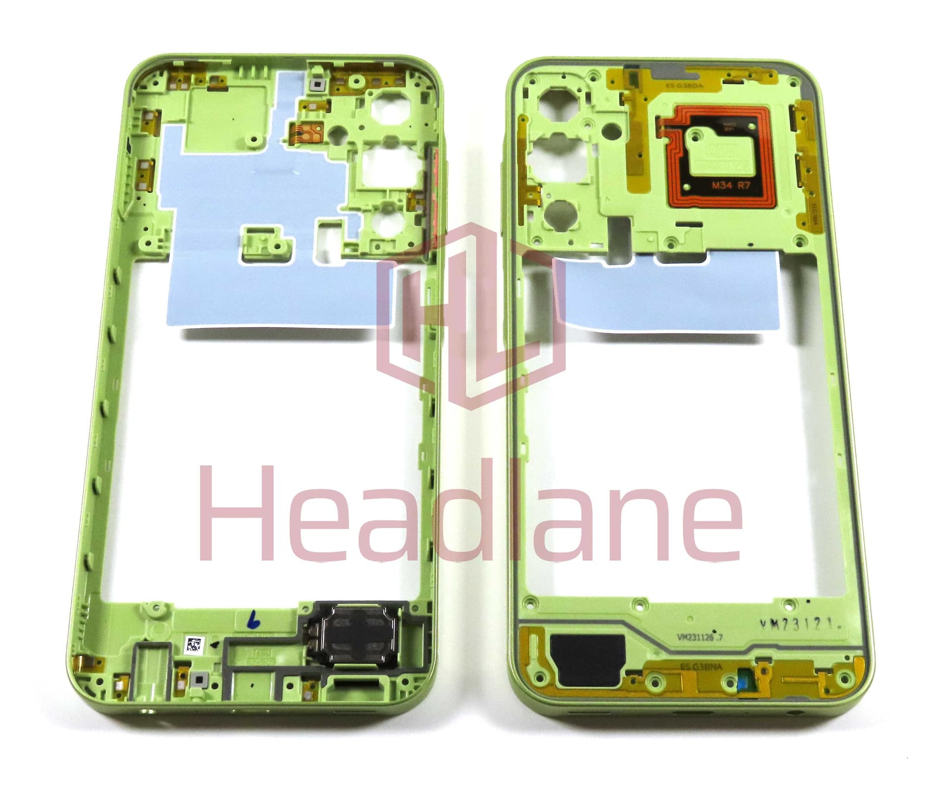 Samsung SM-A256 Galaxy A25 5G Middle Cover / Chassis - Yellow - GH82-33219C - Samsung Replacement Part