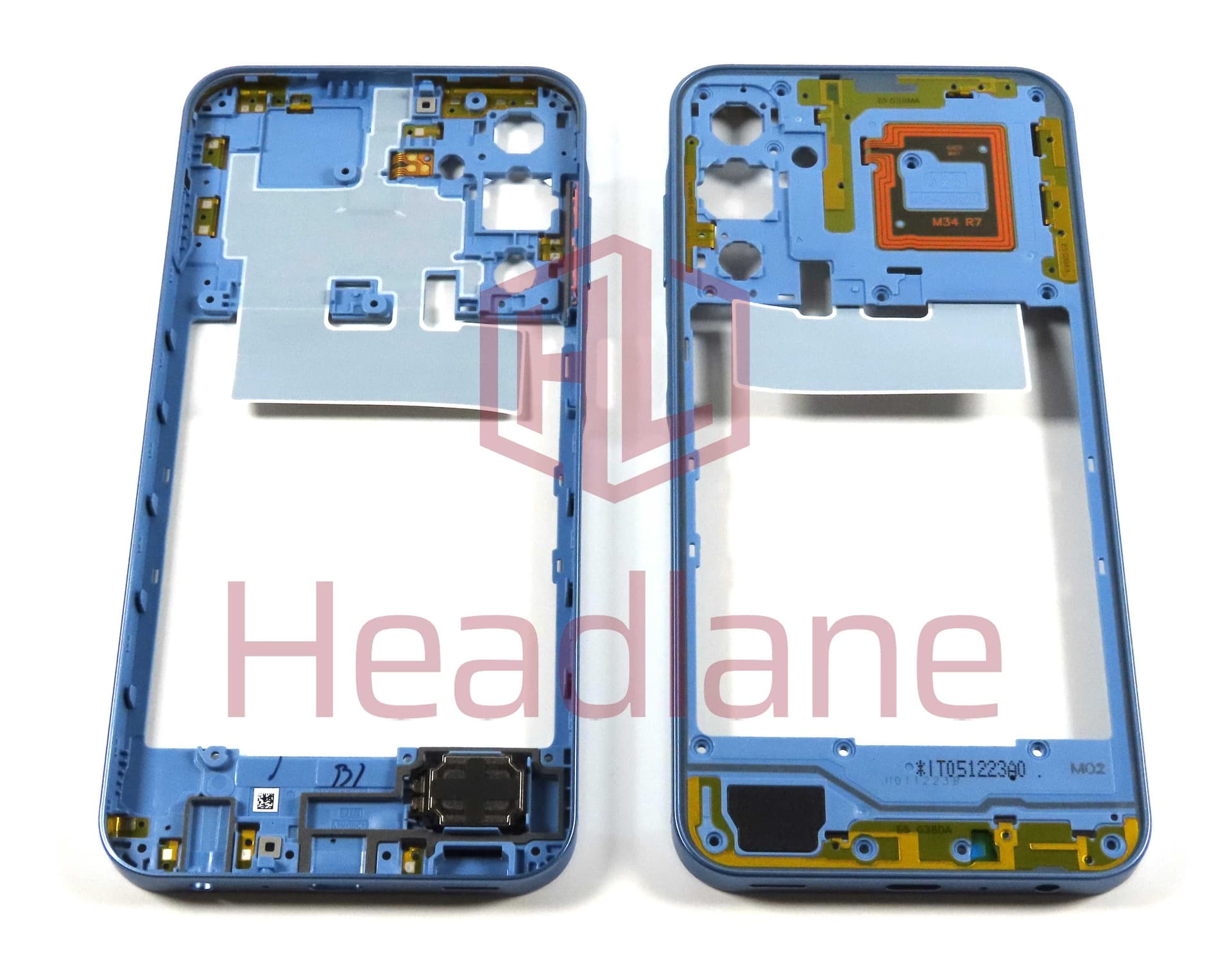 Samsung SM-A256 Galaxy A25 5G Middle Cover / Chassis - Blue - GH82-33219D - Samsung Replacement Part
