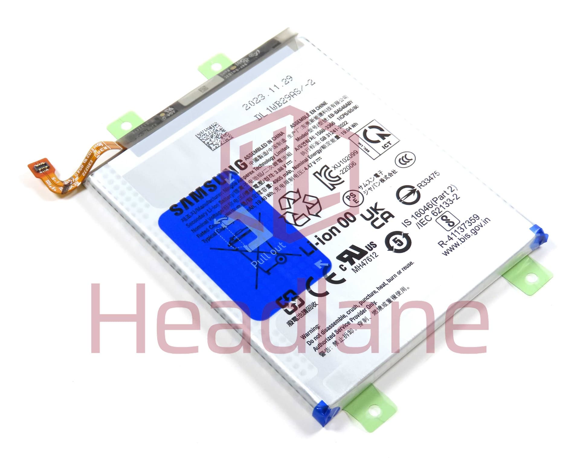 Samsung SM-A256 A346 A546 A356 A556 Galaxy A25 5G A34 5G A54 5G A35 5G A55 5G EB-BA546ABY 4905mAh Internal Battery - GH82-33217A