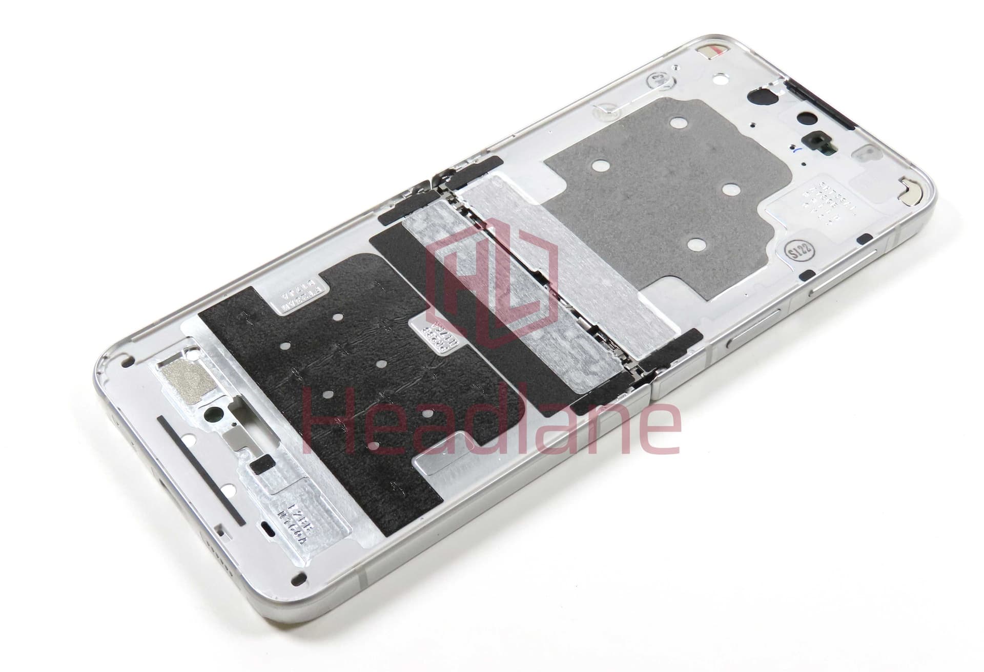 Samsung SM-F721 Galaxy Z Flip4 5G Display Frame + Battery - White - GH82-33086H - Samsung Replacement Part