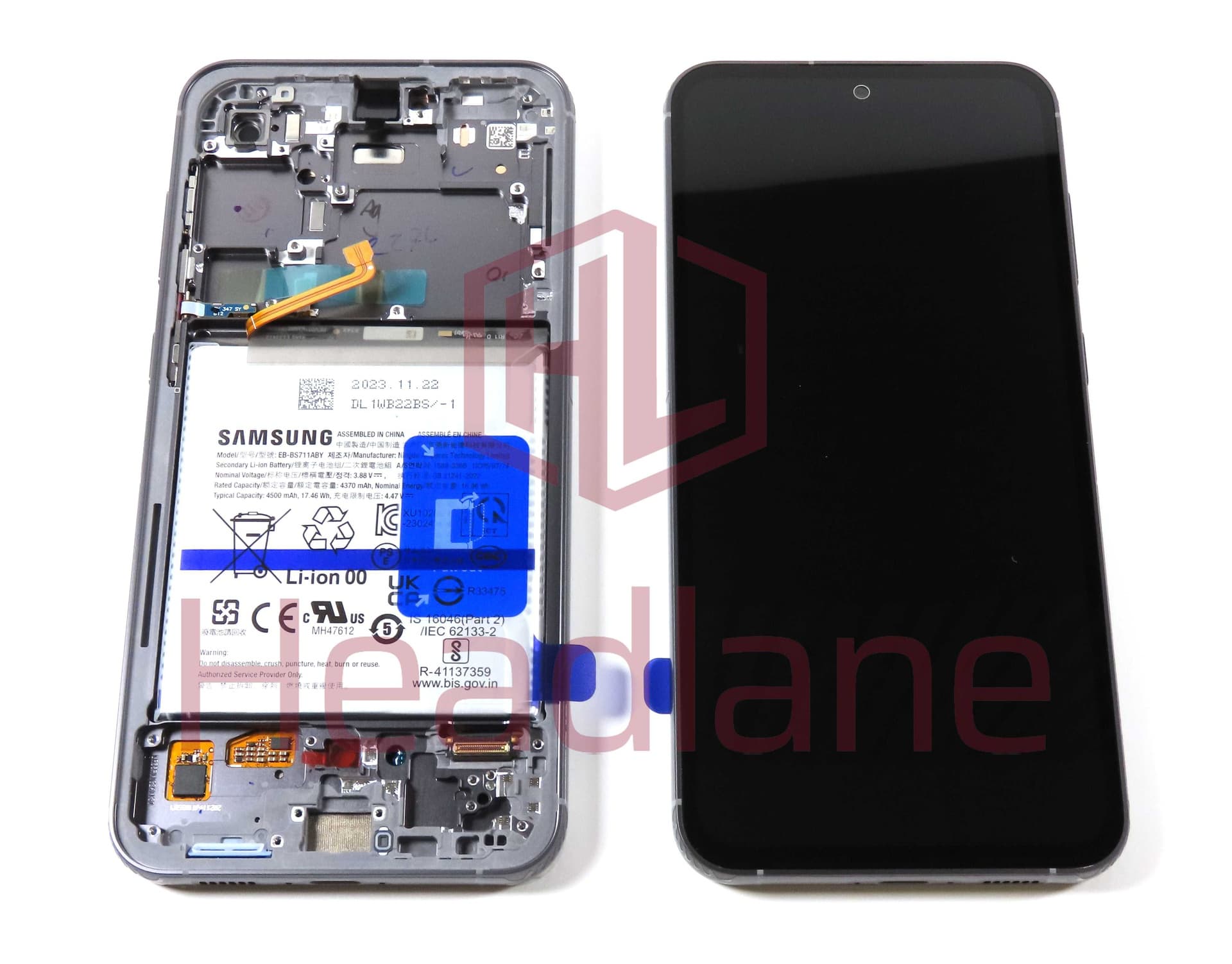 Samsung SM-S711 Galaxy S23 FE LCD Display / Screen + Touch + Battery - Graphite - GH82-32855A - Samsung Replacement Part