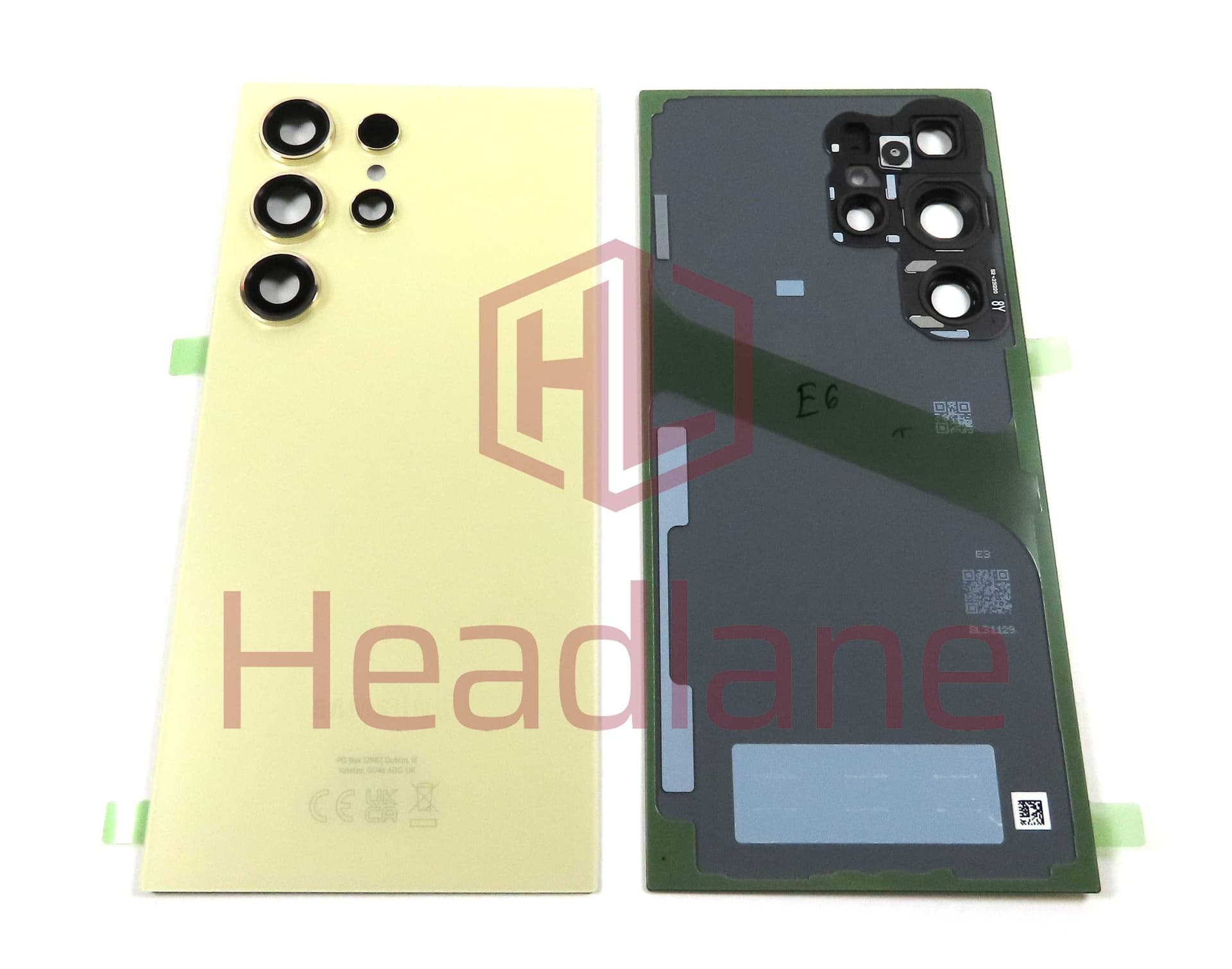 Samsung SM-S928 Galaxy S24 Ultra Back / Battery Cover - Titanium Yellow - GH82-33349C - Samsung Replacement Part