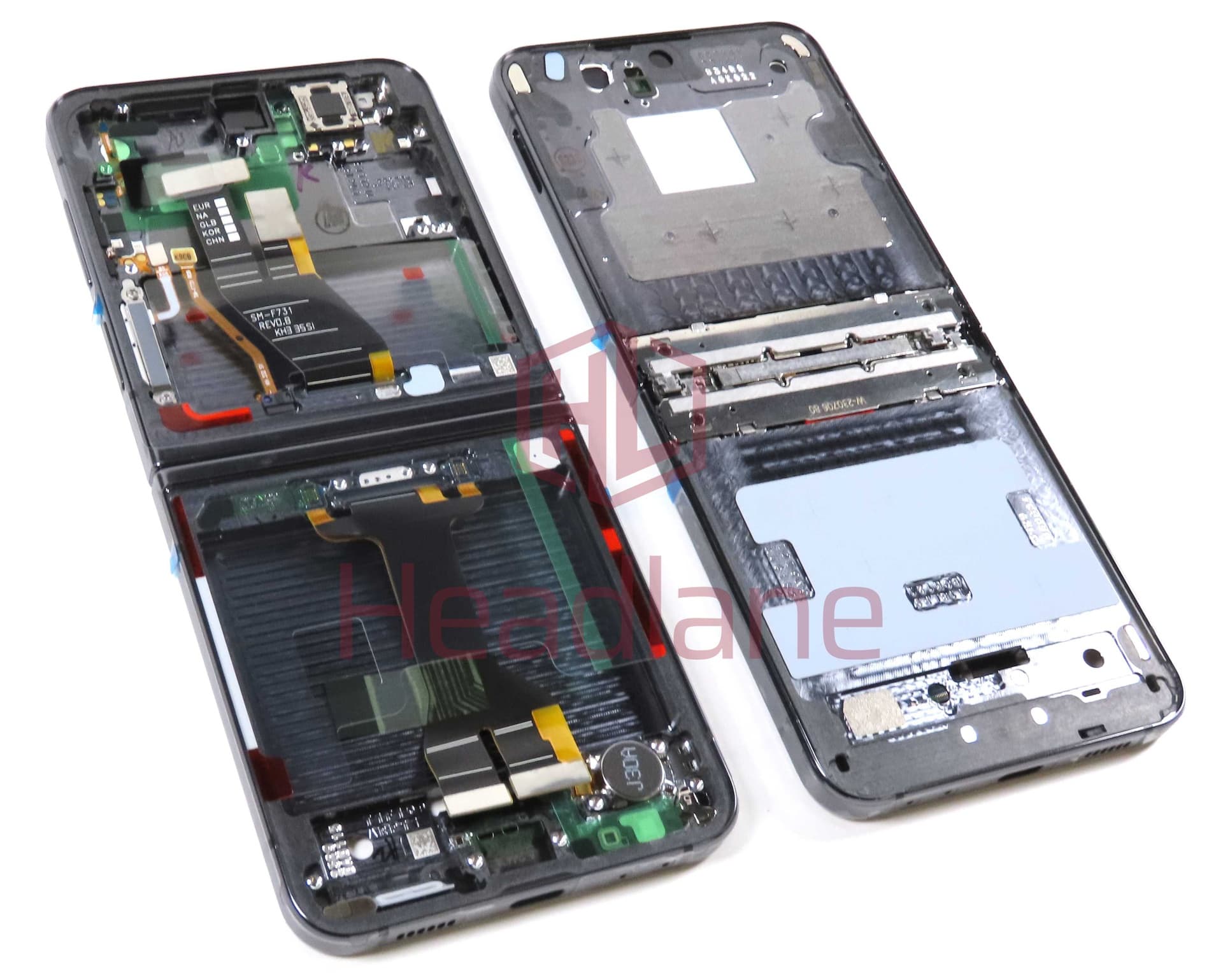 Samsung SM-F731 Galaxy Z Flip5 5G LCD Display Frame - Graphite - GH82-33133A - Samsung Replacement Part