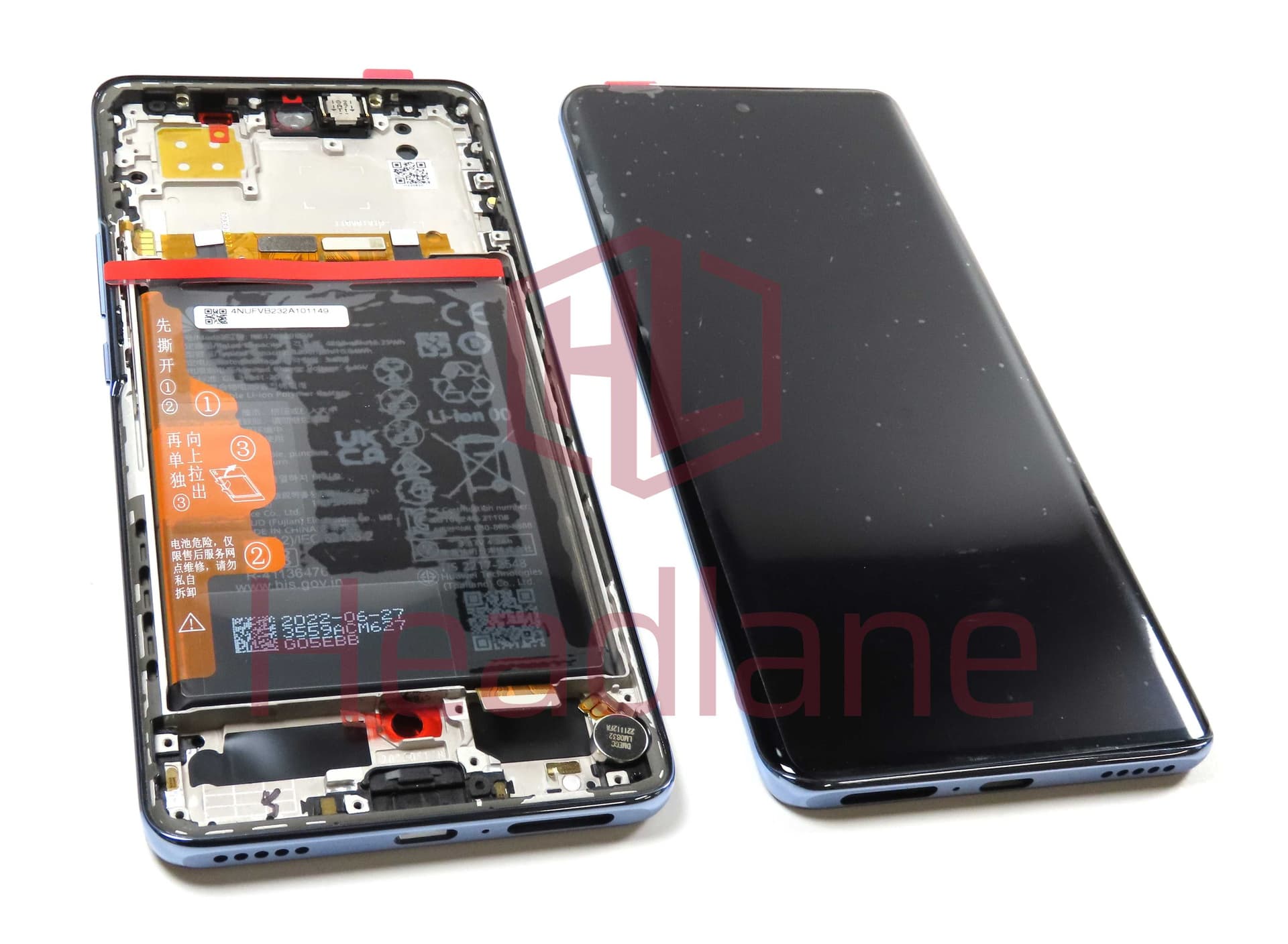 Huawei nova 9 LCD Display / Screen + Touch + Battery - Blue - 02354NUF - Huawei Replacement Part