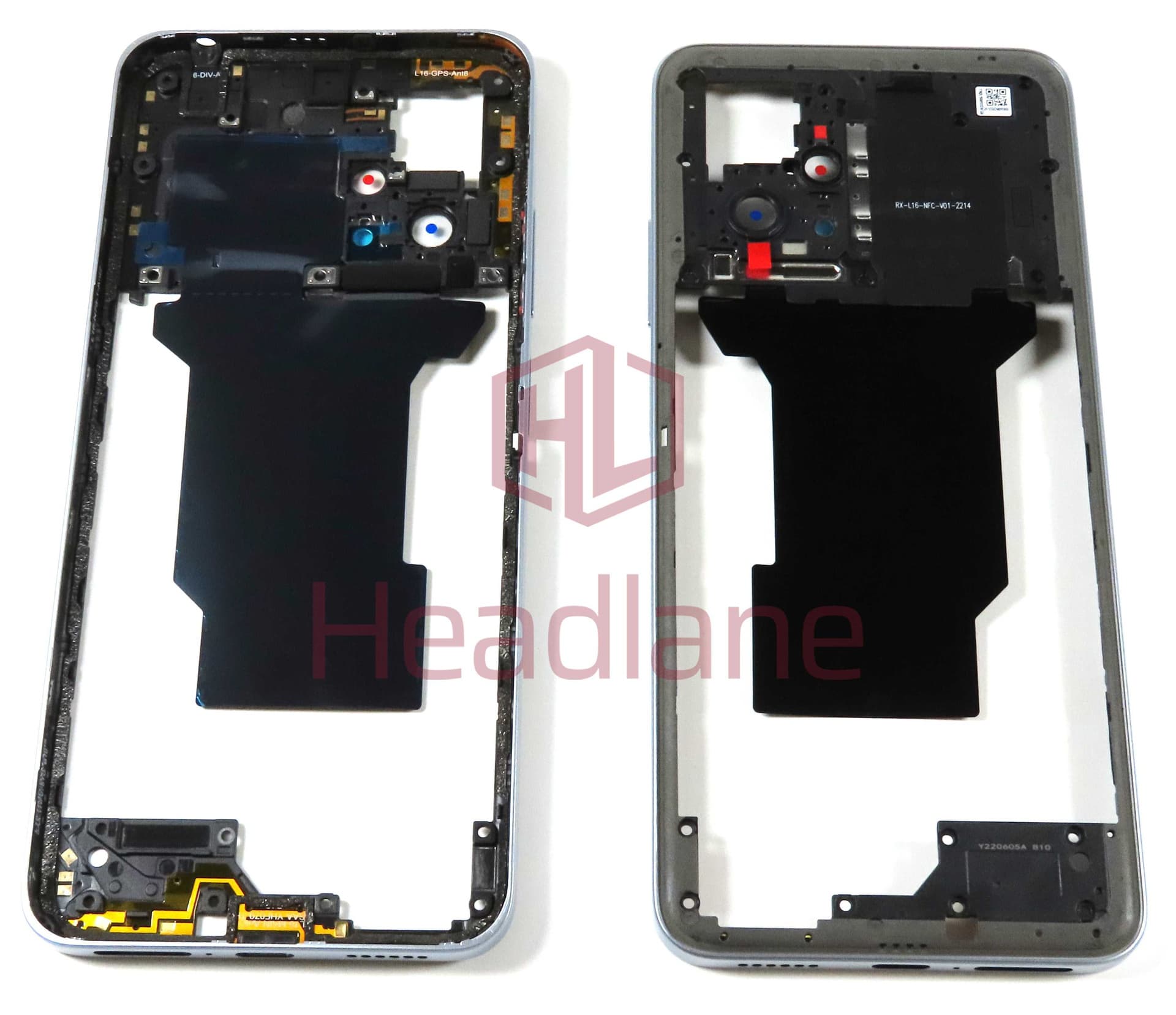 Xiaomi Poco X4 GT Middle Cover / Chassis - Silver - 5504000085K1 - Xiaomi Replacement Part