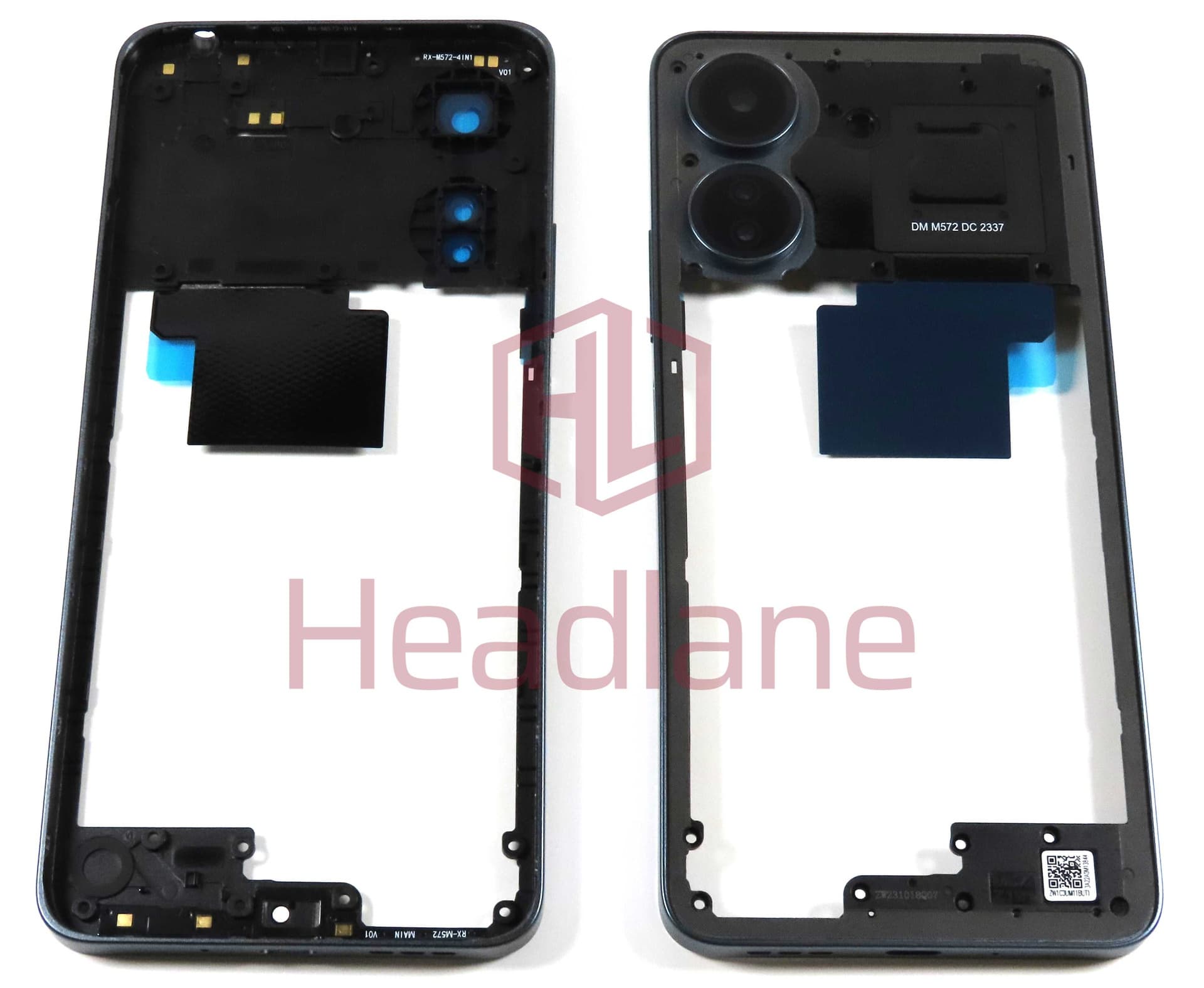 Xiaomi Poco C65 Middle Cover / Chassis - Dusty Blue - 560002C3UP00 - Xiaomi Replacement Part
