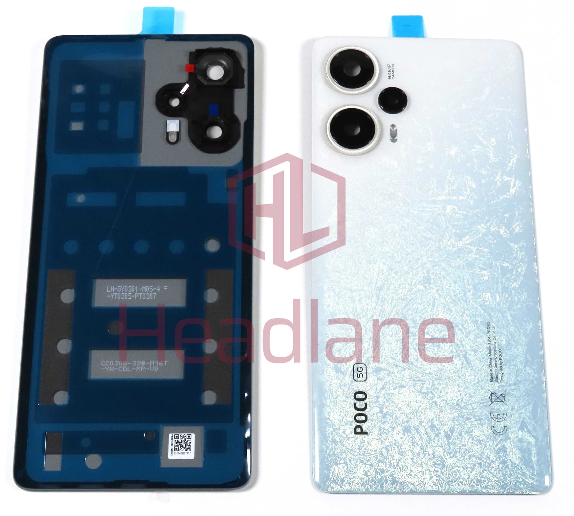 Xiaomi Poco F5 Back / Battery Cover - White - 560027M16T00 - Xiaomi Replacement Part