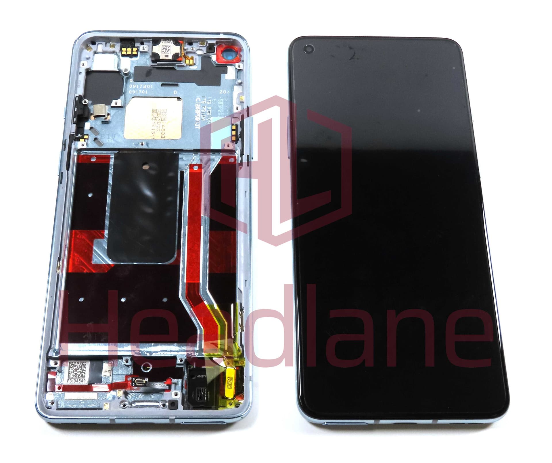 OnePlus 8T LCD Display / Screen + Touch - Silver - 4905199