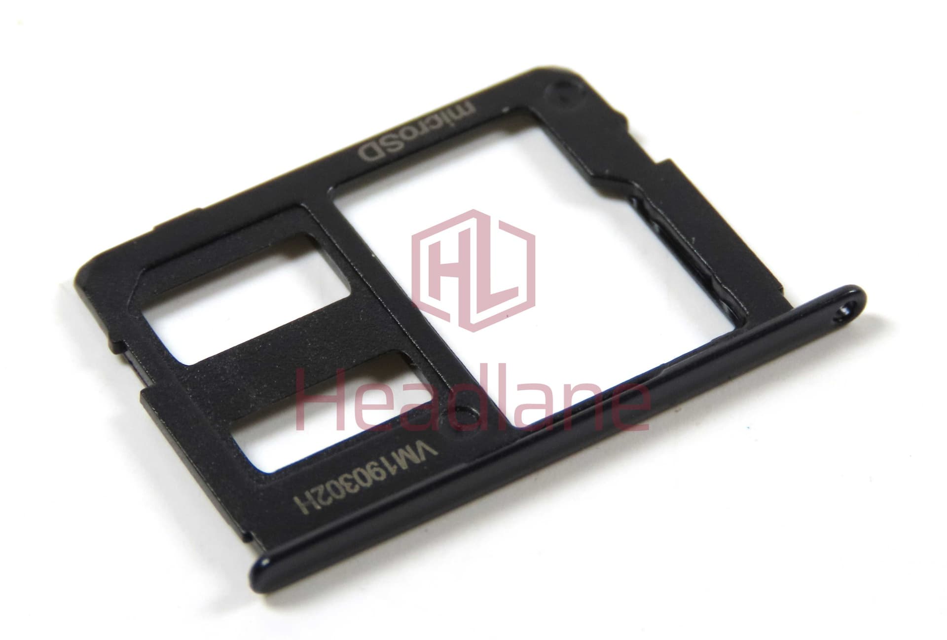 Samsung SM-J330 Galaxy J3 (2017) SIM Card Tray (Dual SIM) - Black - GH61-12704A - Samsung Replacement Part