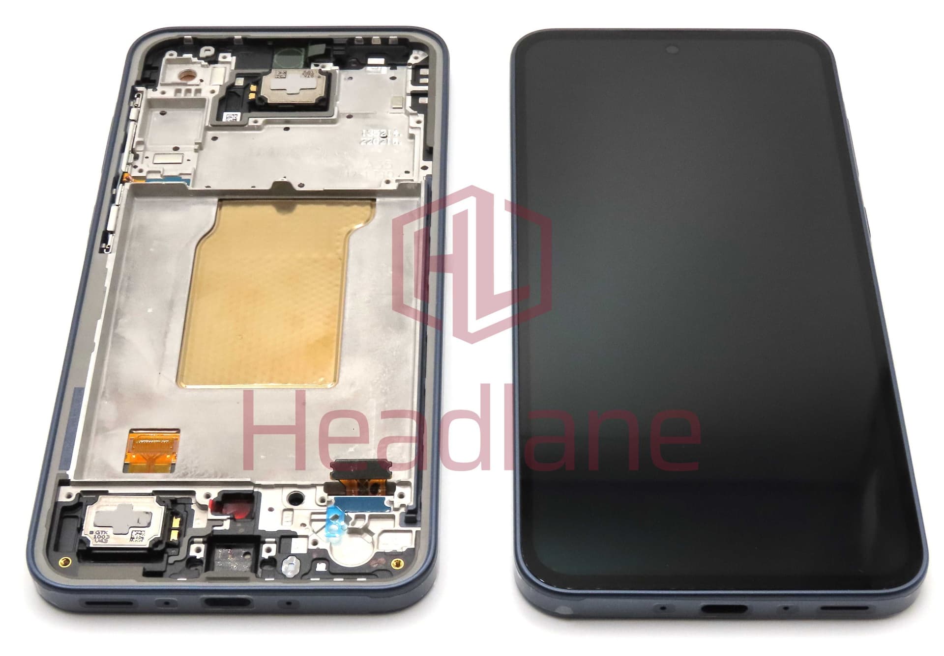 Samsung SM-A356 Galaxy A35 5G LCD Display / Screen + Touch + Frame - Black (Awesome Navy) (Assembled) - GH82-34221A - Samsung Replacement Part