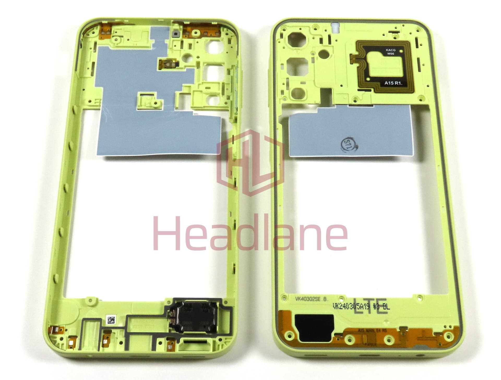 Samsung SM-A155 Galaxy A15 4G Middle Cover / Chassis - Yellow - GH82-33647G - Samsung Replacement Part