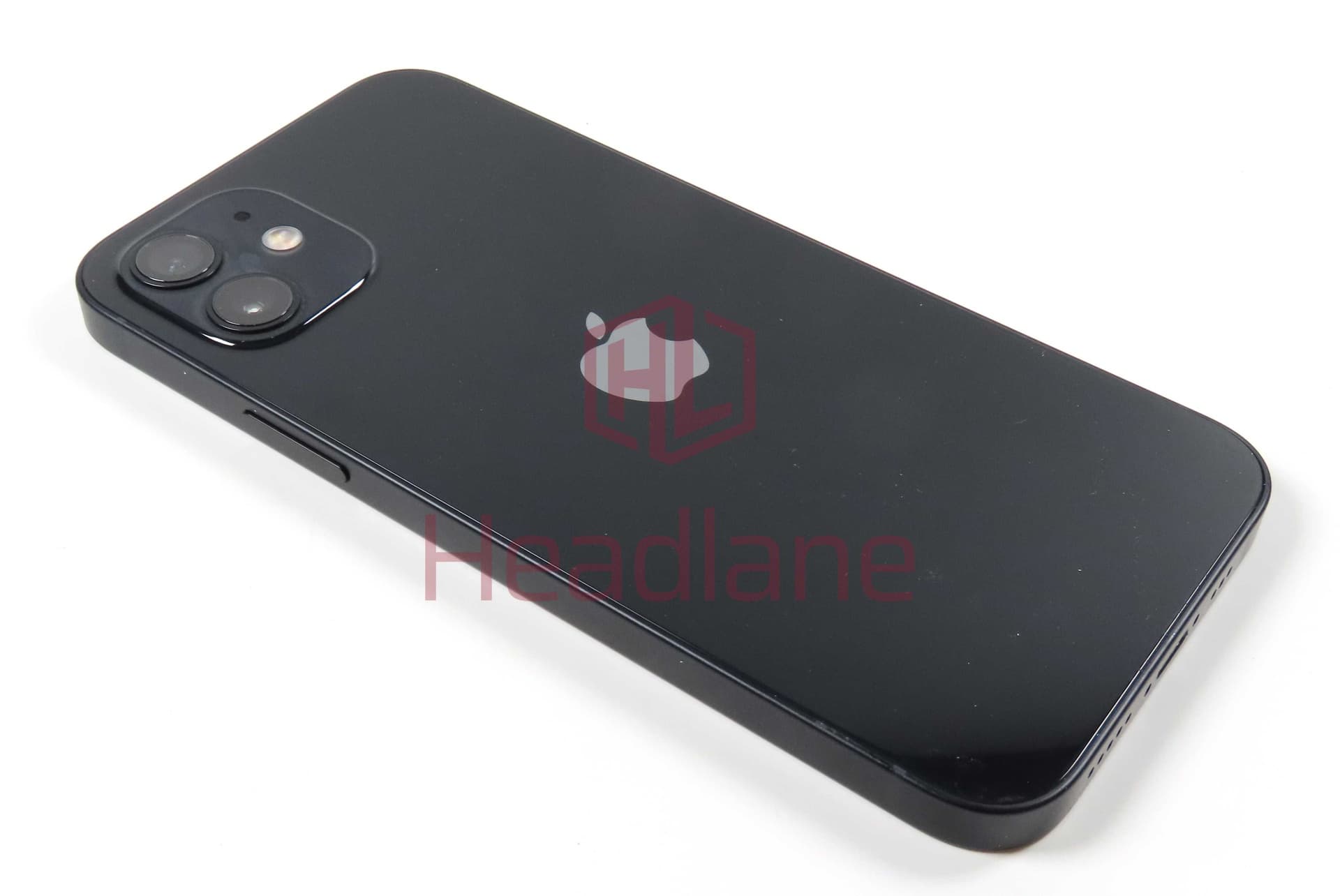 iPhone 12 Back / Battery Cover + Small Parts - Black (Pulled - Grade A) - IP12BH-BK-A - Pulled Replacement Part