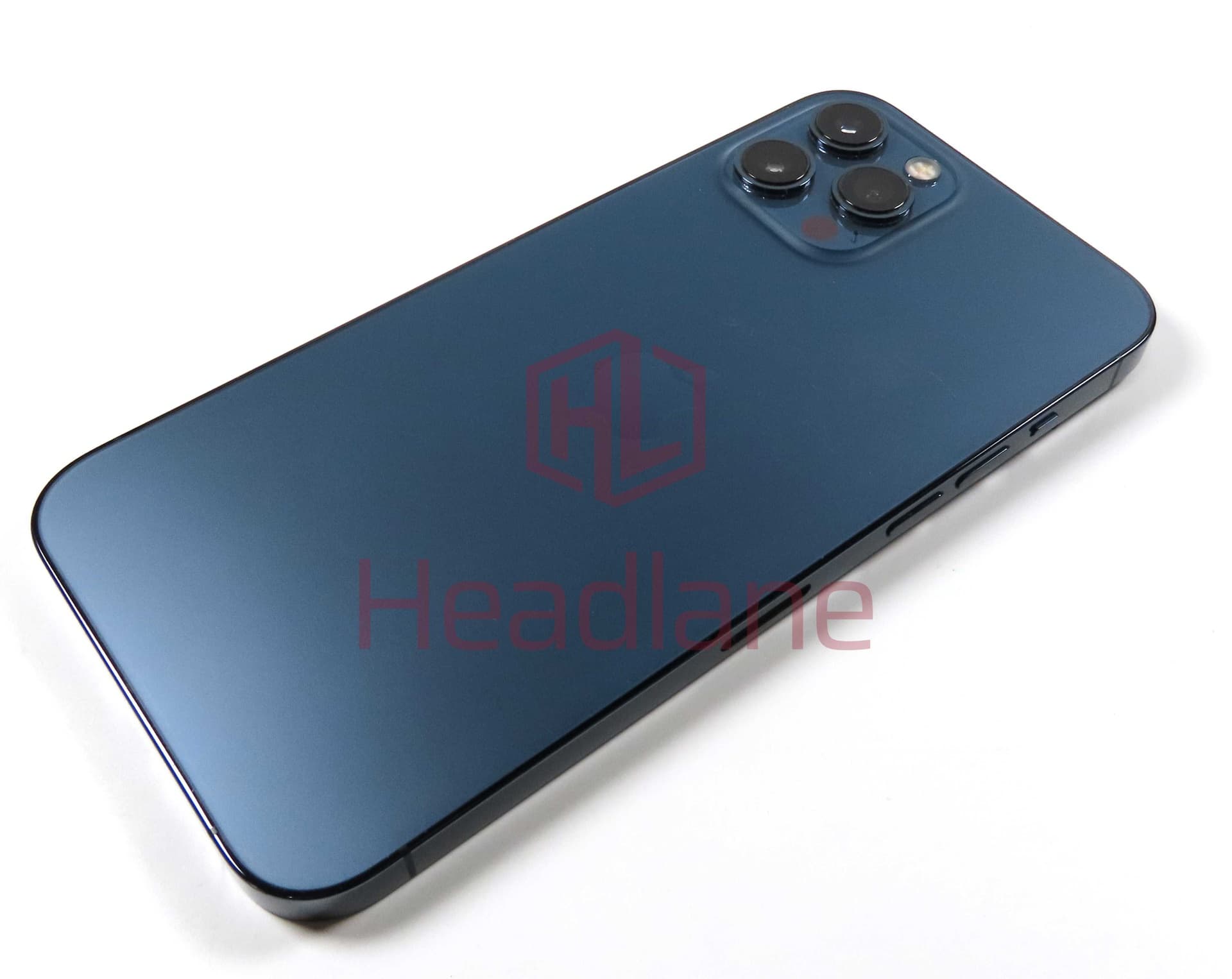 iPhone 12 Pro Max Back / Battery Cover + Small Parts - Blue (Pulled - Grade A) - IP12PMBH-PB-A - Pulled Replacement Part