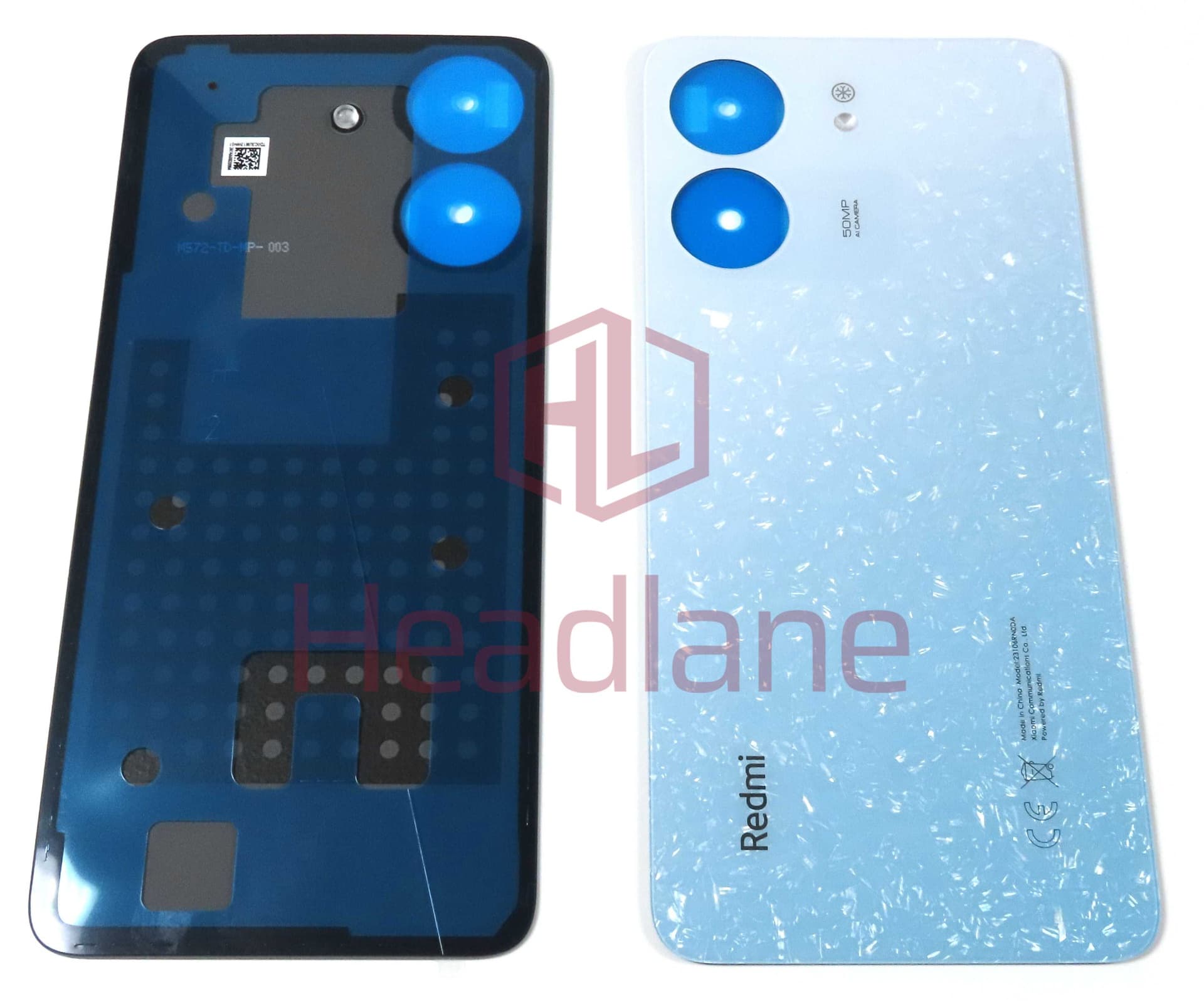 Xiaomi Redmi 13C Back / Battery Cover - White - 1610111001477A - Xiaomi Replacement Part