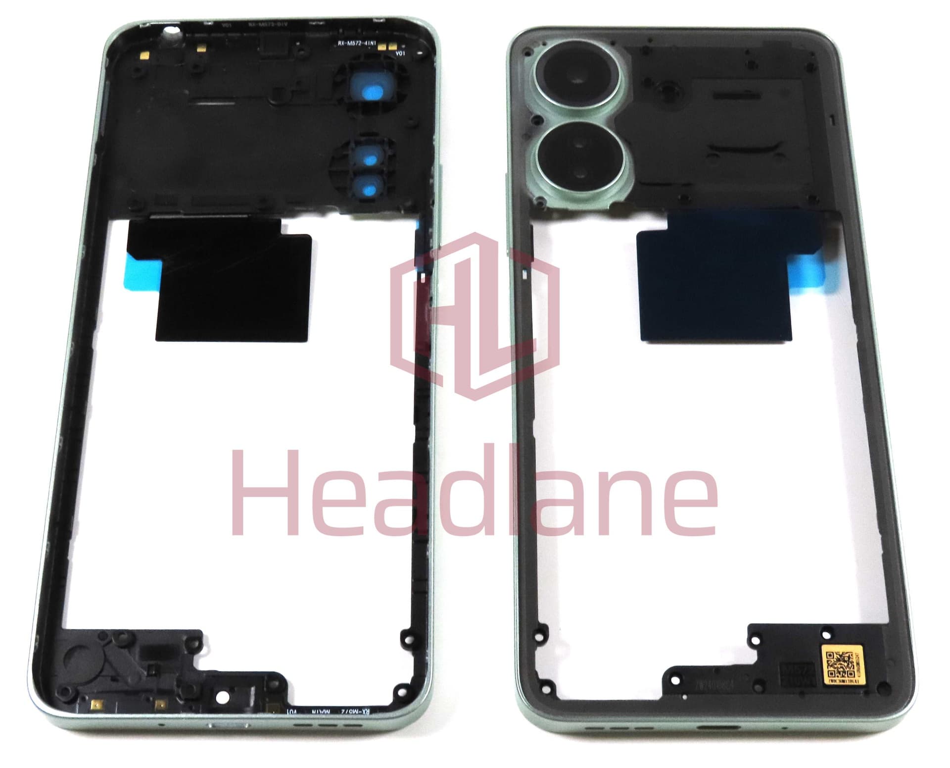 Xiaomi Redmi 13C Middle Cover / Chassis - Green - 560004C3UA00 - Xiaomi Replacement Part