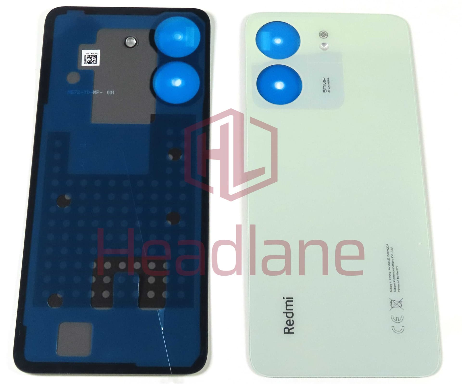 Xiaomi Redmi 13C Back / Battery Cover - Green - 1610111001478A - Xiaomi Replacement Part