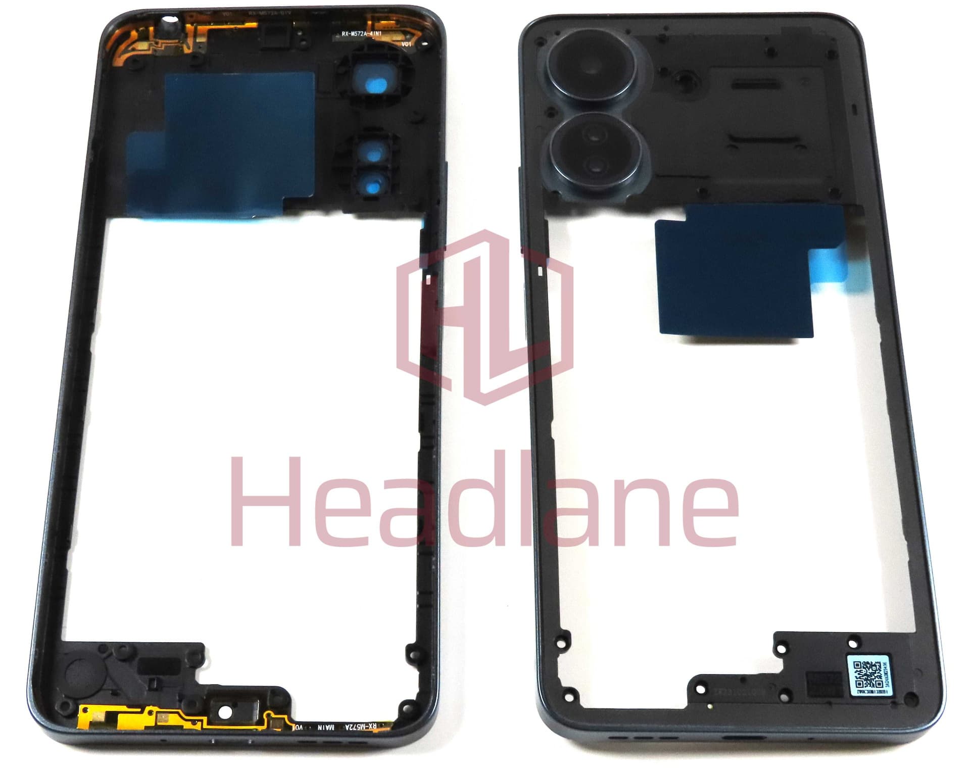 Xiaomi Redmi 13C Middle Cover / Chassis - Dusty Blue - 560006C3UA00 - Xiaomi Replacement Part