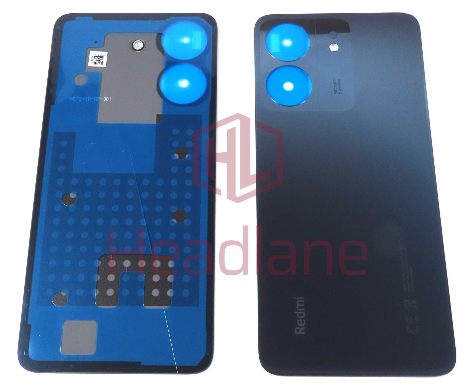 Xiaomi Redmi 13C Back / Battery Cover - Dusty Blue - 1610111001476A - Xiaomi Replacement Part