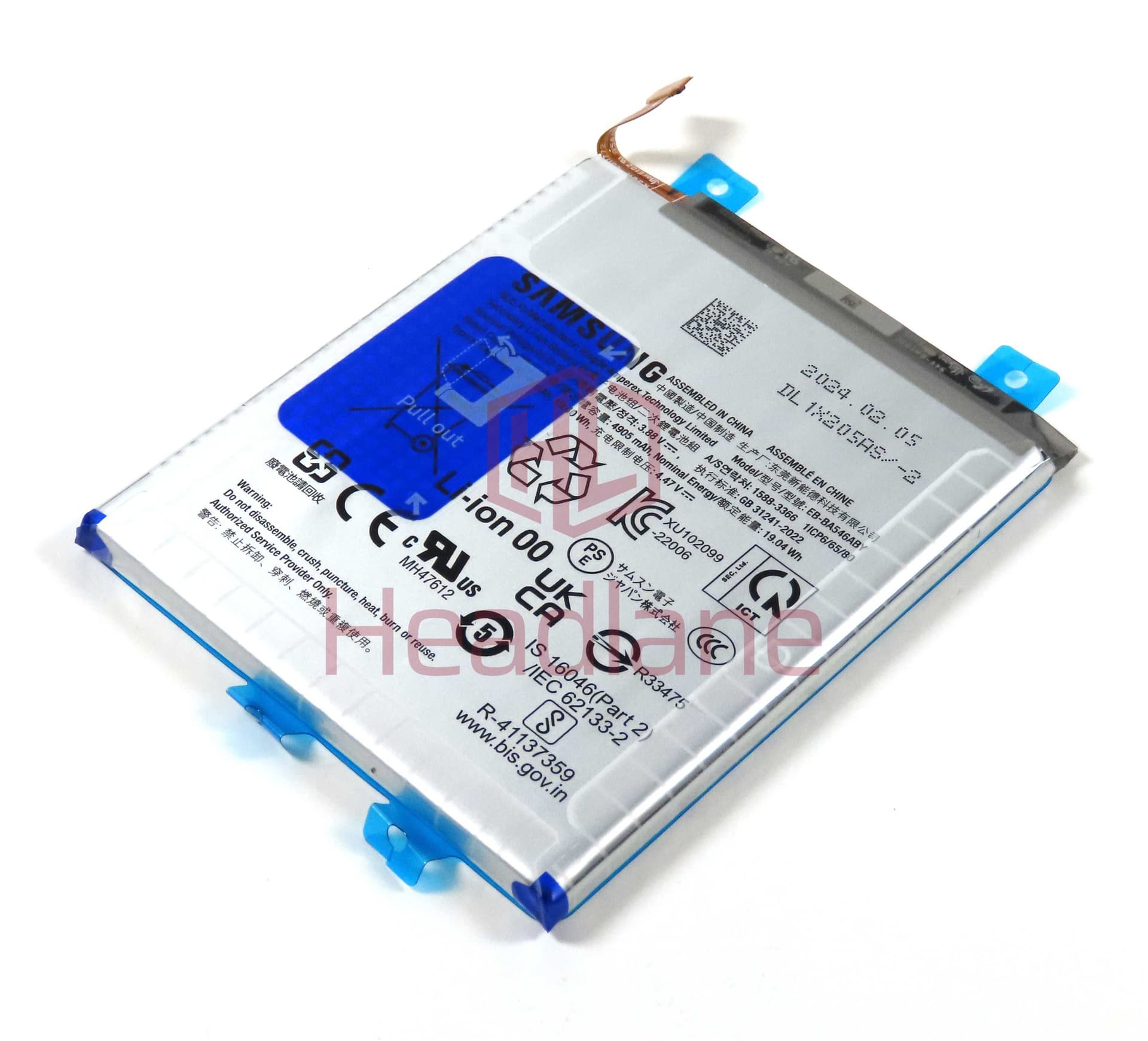 Samsung SM-A256 A346 A546 A356 A556 Galaxy A25 5G A34 5G A54 5G A35 5G A55 5G EB-BA546ABY 4905mAh Internal Battery - GH82-34311A