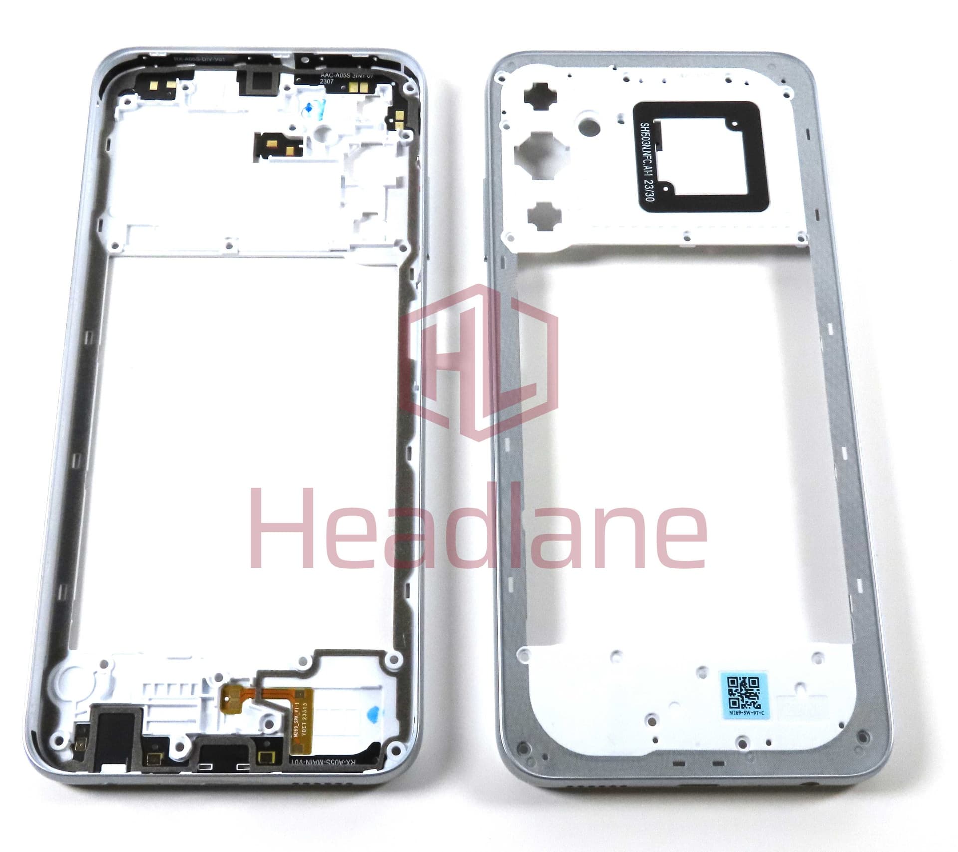 Samsung SM-A057 Galaxy A05s Middle Cover / Chassis - Silver - GH81-24412A - Samsung Replacement Part