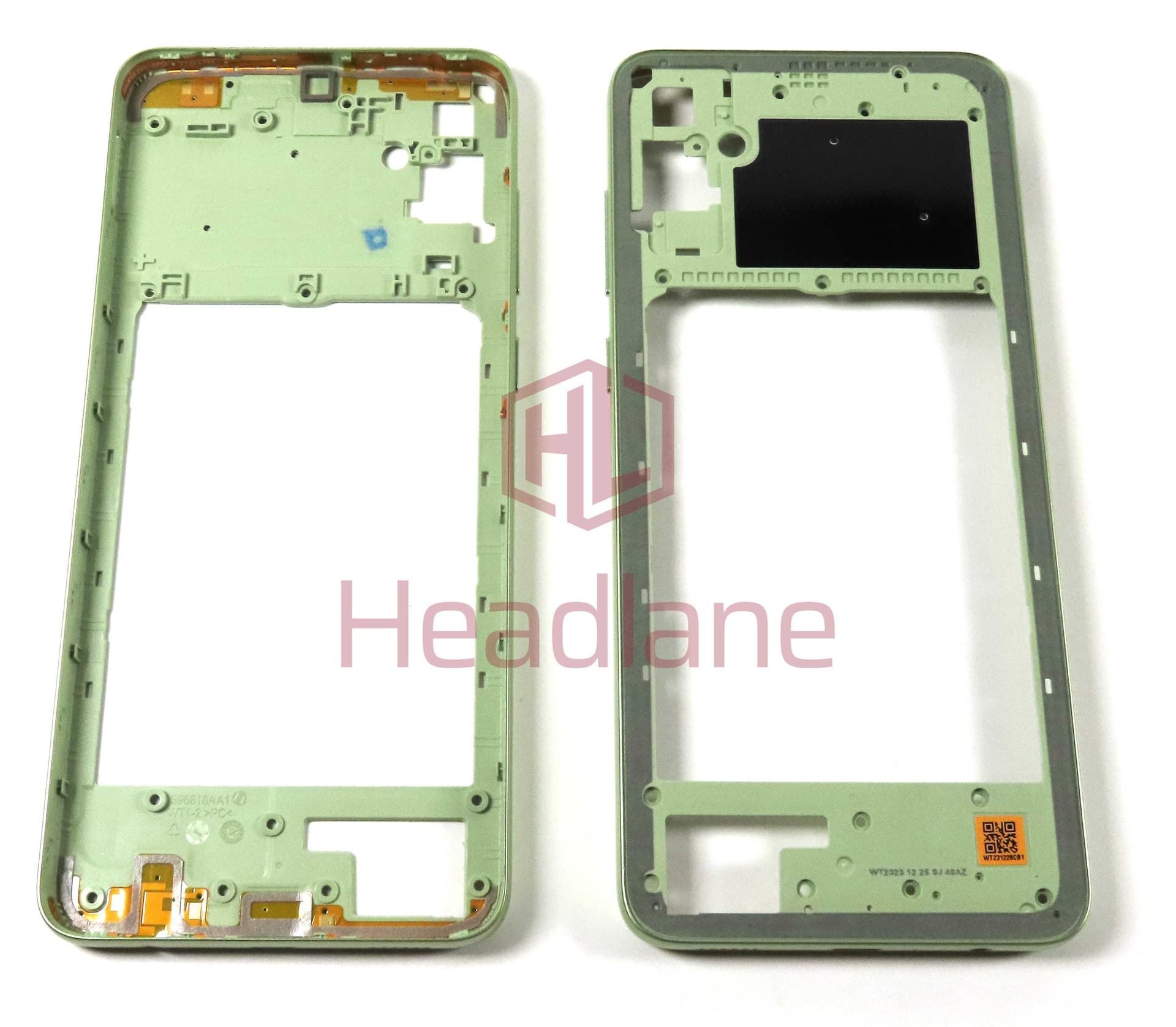 Samsung SM-A055 Galaxy A05 Middle Cover / Chassis - Light Green - GH81-24220A - Samsung Replacement Part