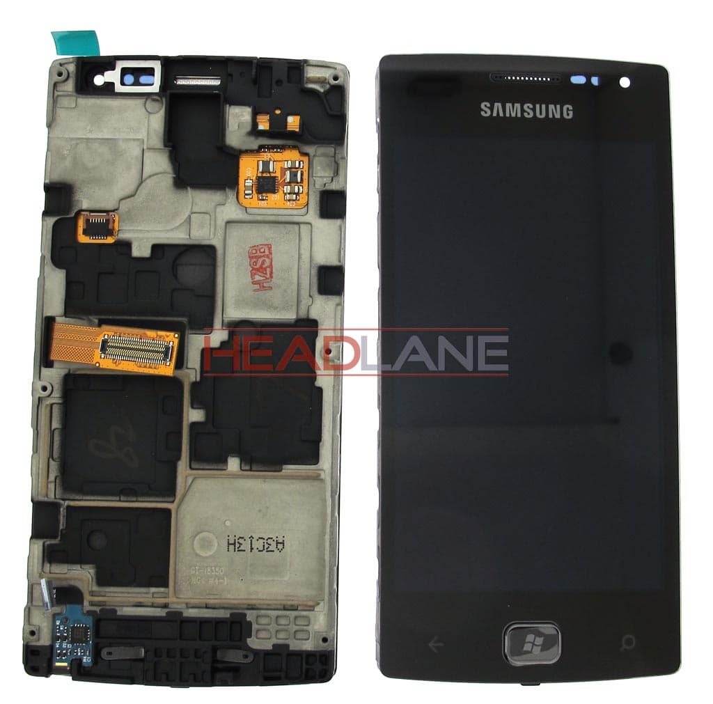 Samsung GT-I8350 Omnia W LCD Display / Screen + Touch - Black - GH97-12986A - Samsung Replacement Part