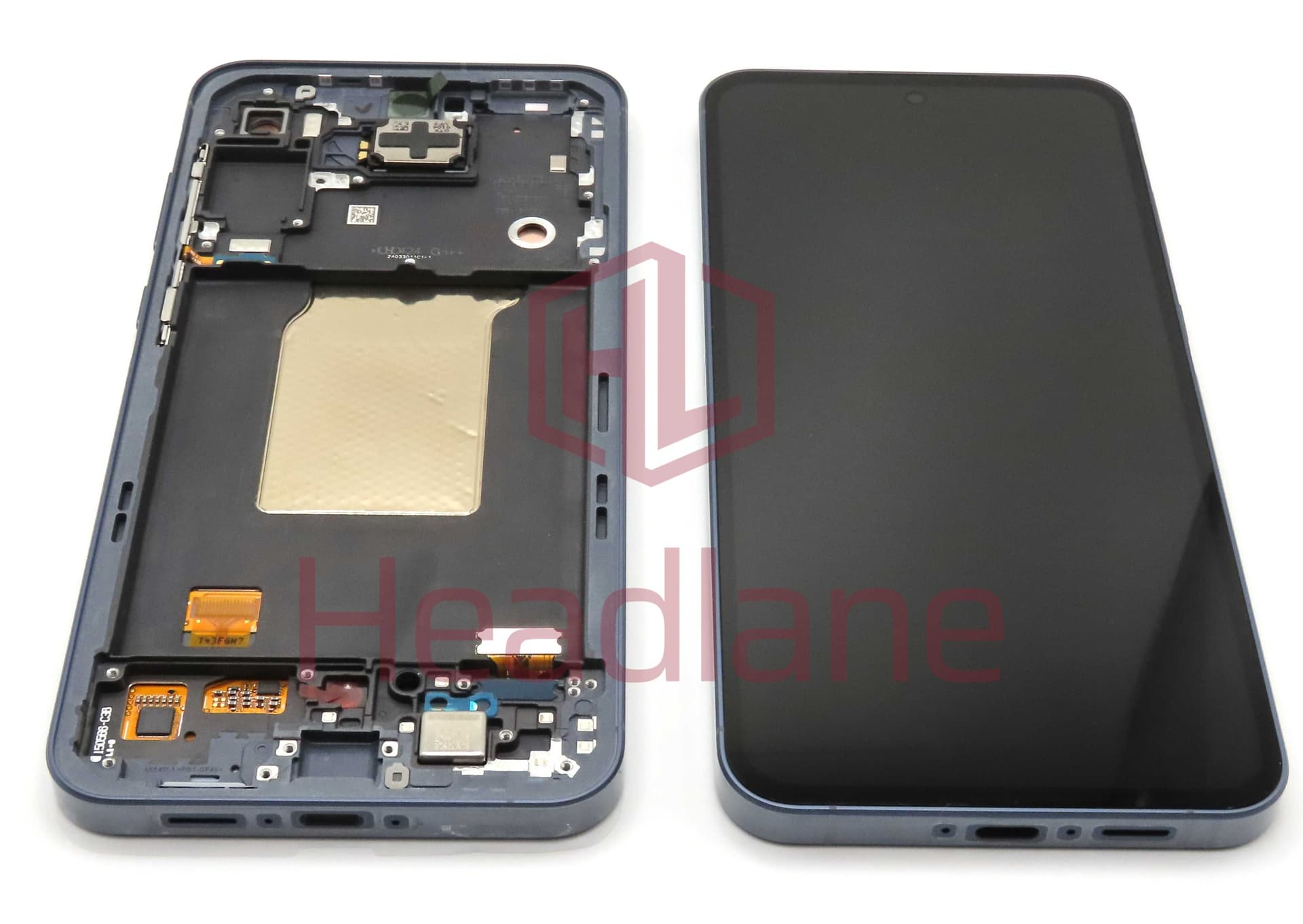 Samsung SM-A556 Galaxy A55 5G LCD Display / Screen + Touch + Frame - Black (Awesome Navy) (Assembled) - GH82-34305A - Samsung Replacement Part