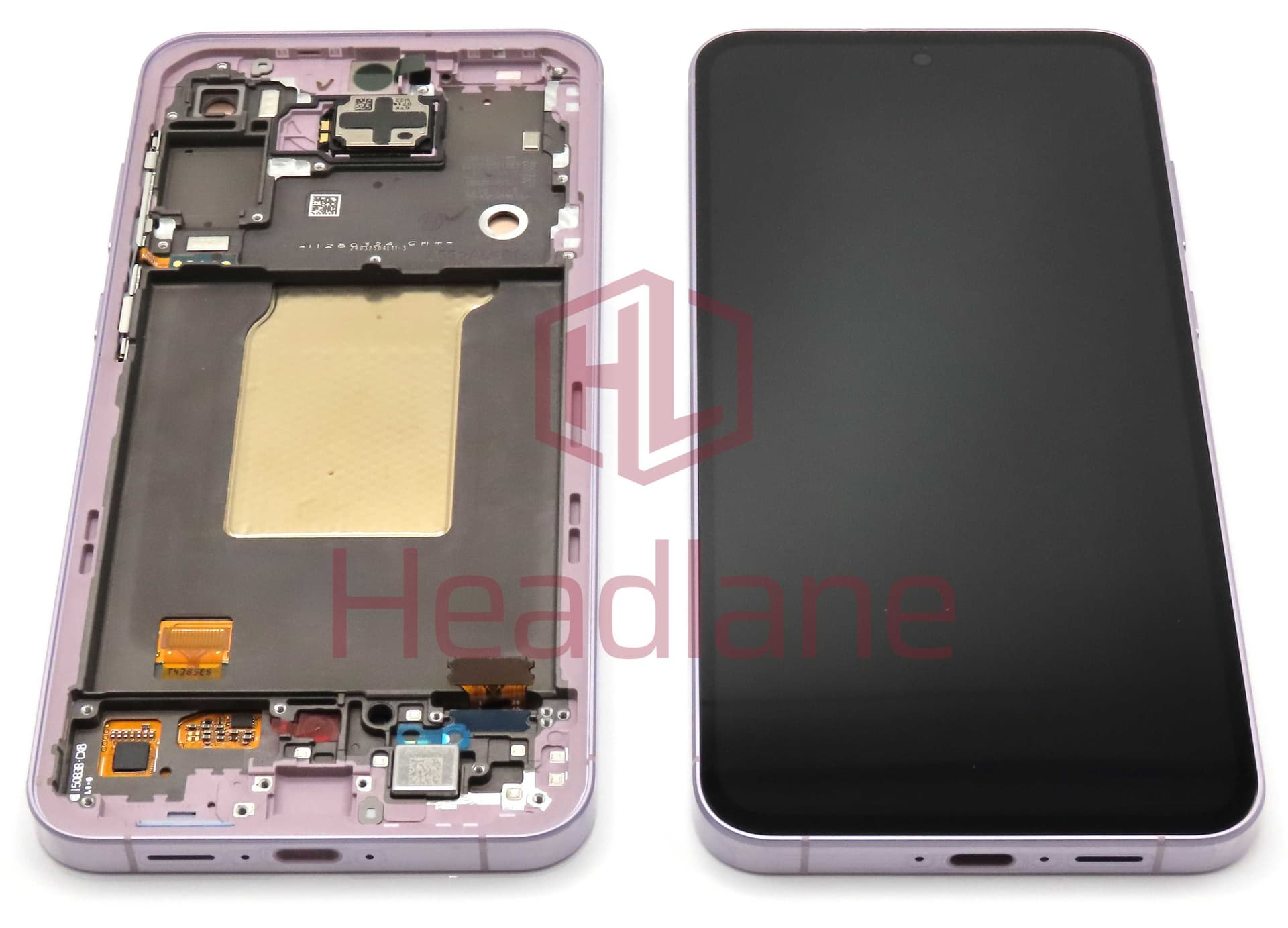 Samsung SM-A556 Galaxy A55 5G LCD Display / Screen + Touch + Frame - Pink (Awesome Lilac) (Assembled) - GH82-34305C - Samsung Replacement Part