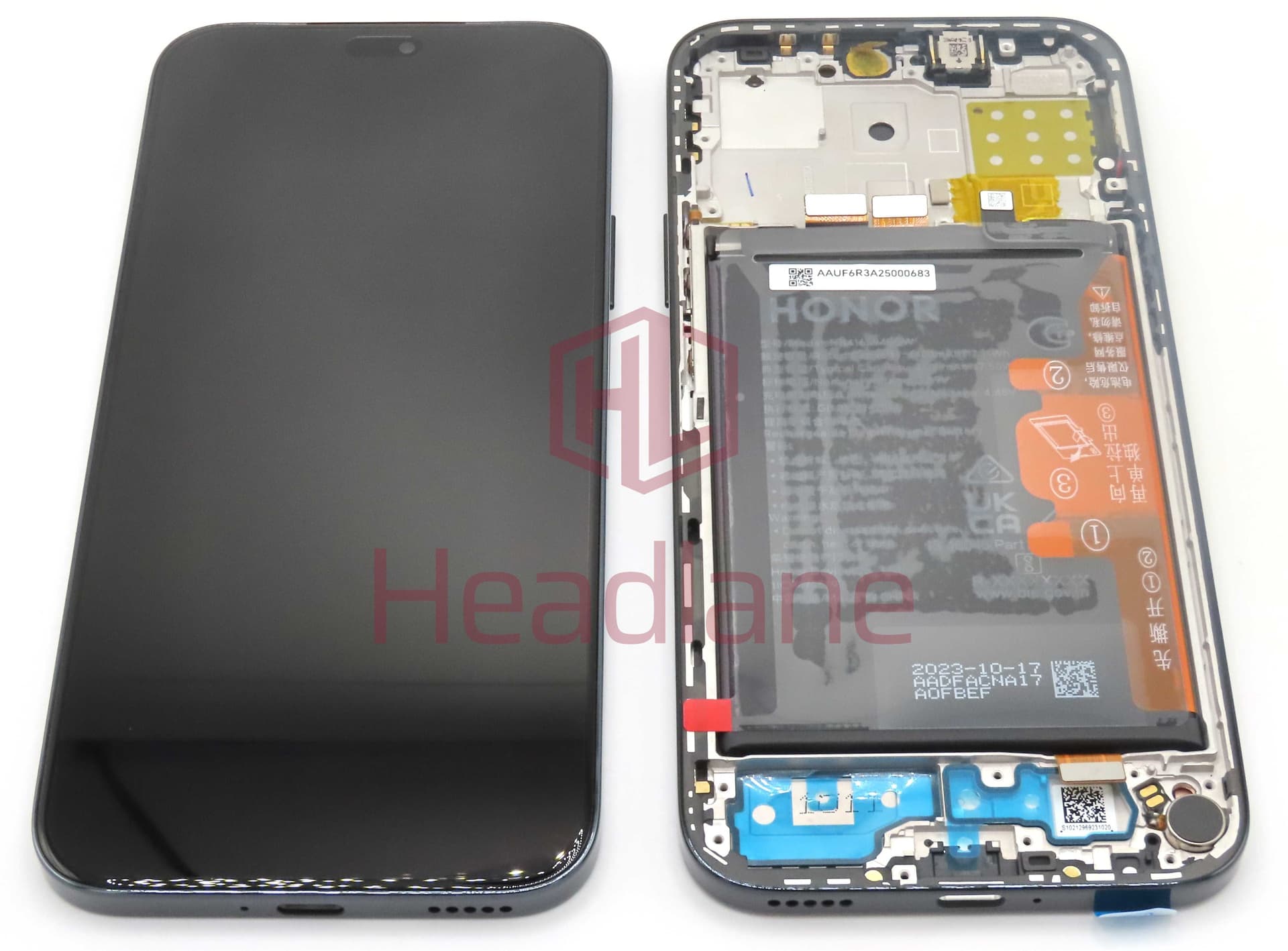 Honor X8b LCD Display / Screen + Touch + Battery - Black - 0235AHGD - Honor Replacement Part