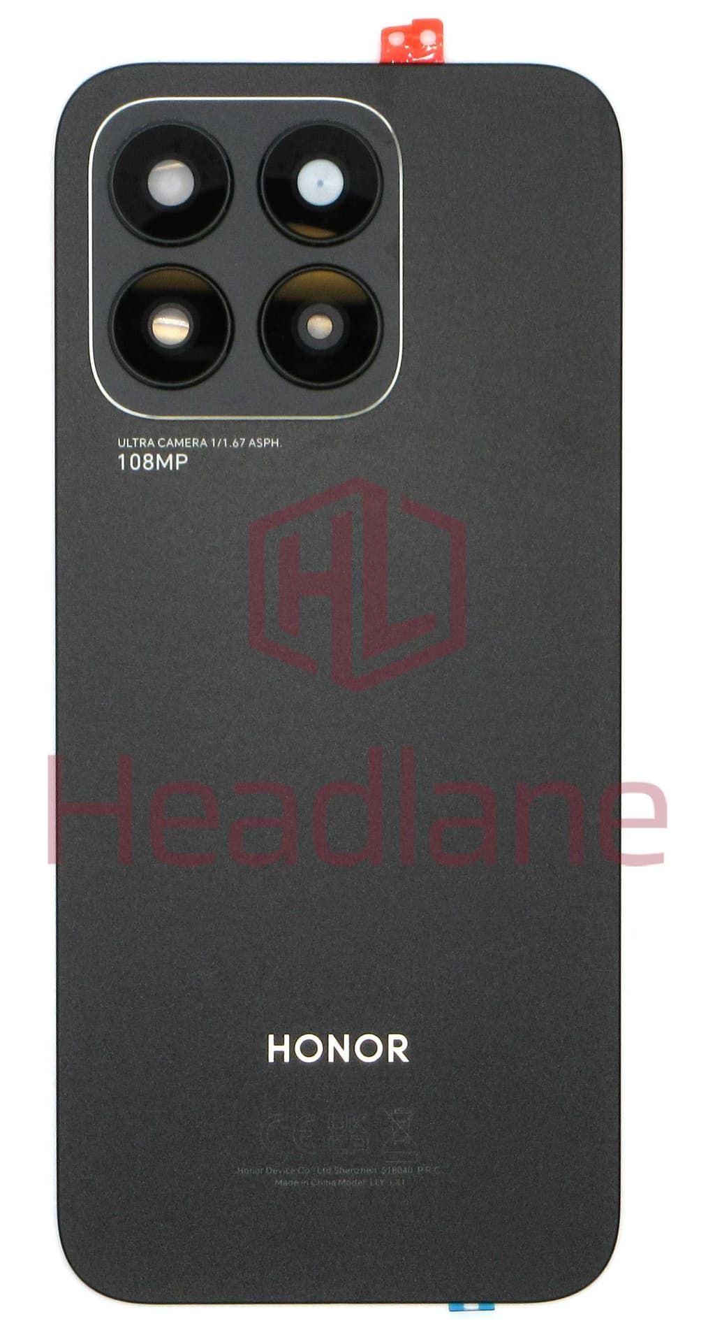 Honor X8b Back / Battery Cover - Black - 0235AHKX - Honor Replacement Part