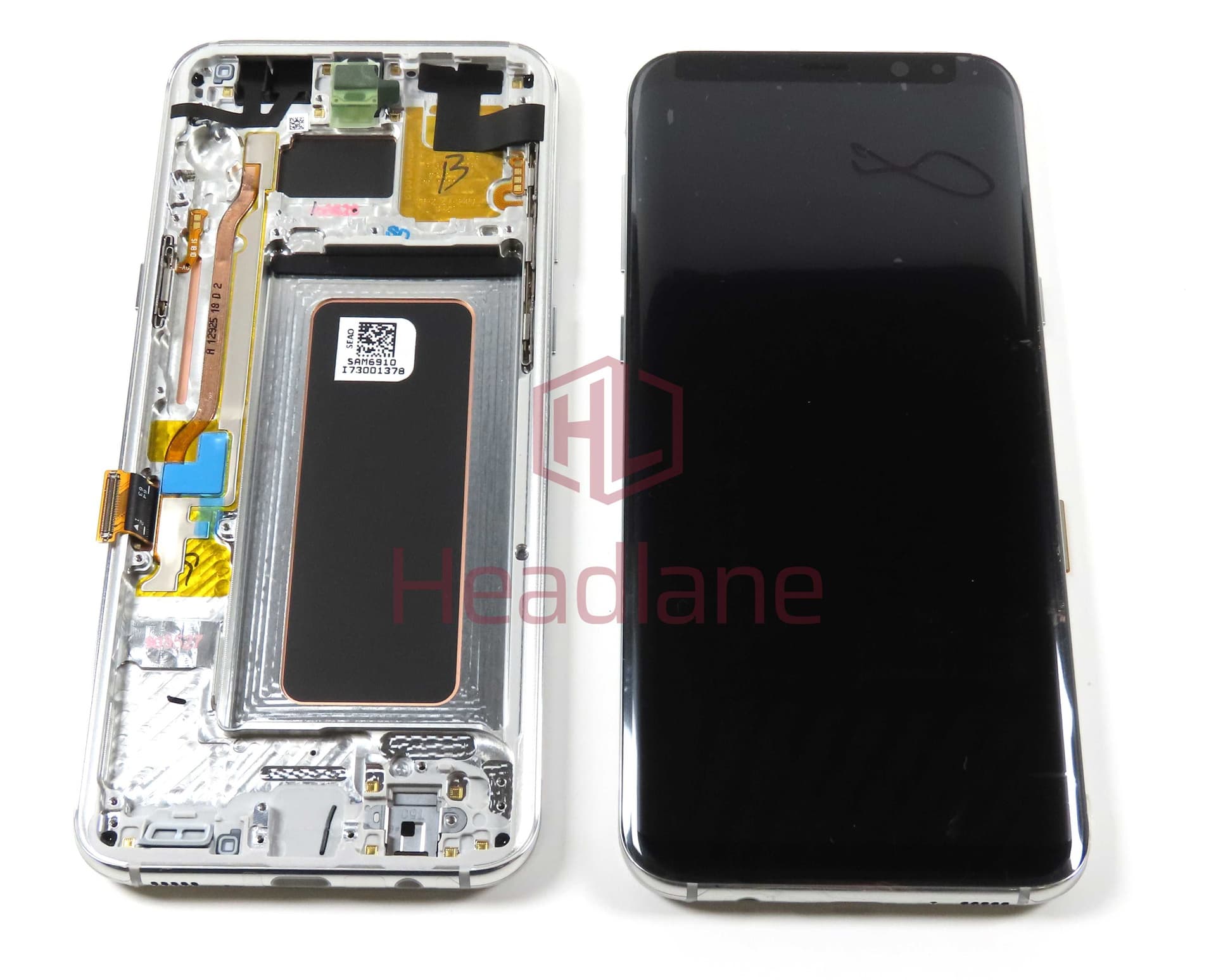 Samsung SM-G955 Galaxy S8+ LCD Display / Screen + Touch - Silver (Brown Box) - GH97-20470B-BB - Samsung Replacement Part