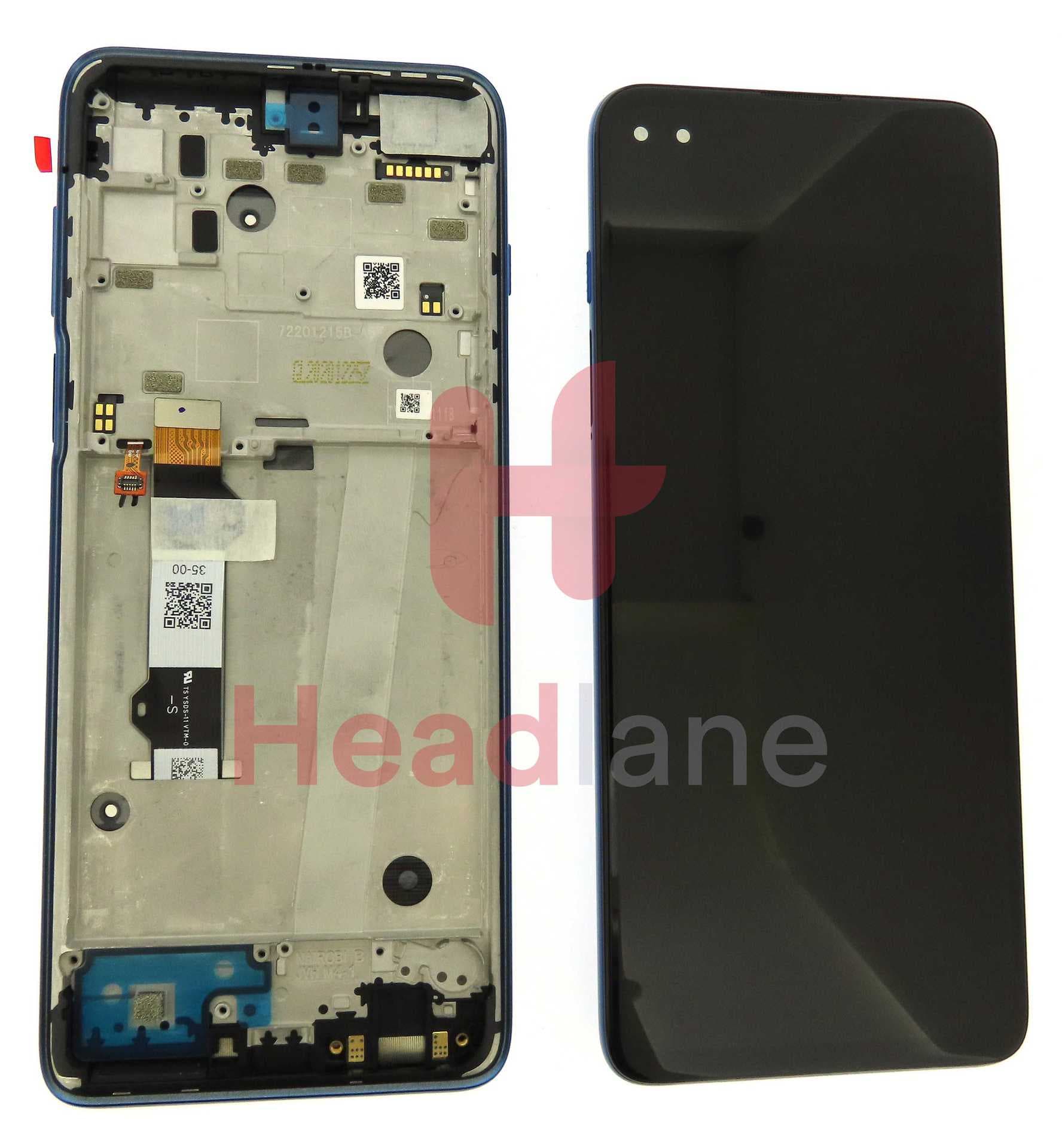 Motorola XT2075 Moto G 5G Plus LCD Display / Screen + Touch - Blue - 5D68C17494