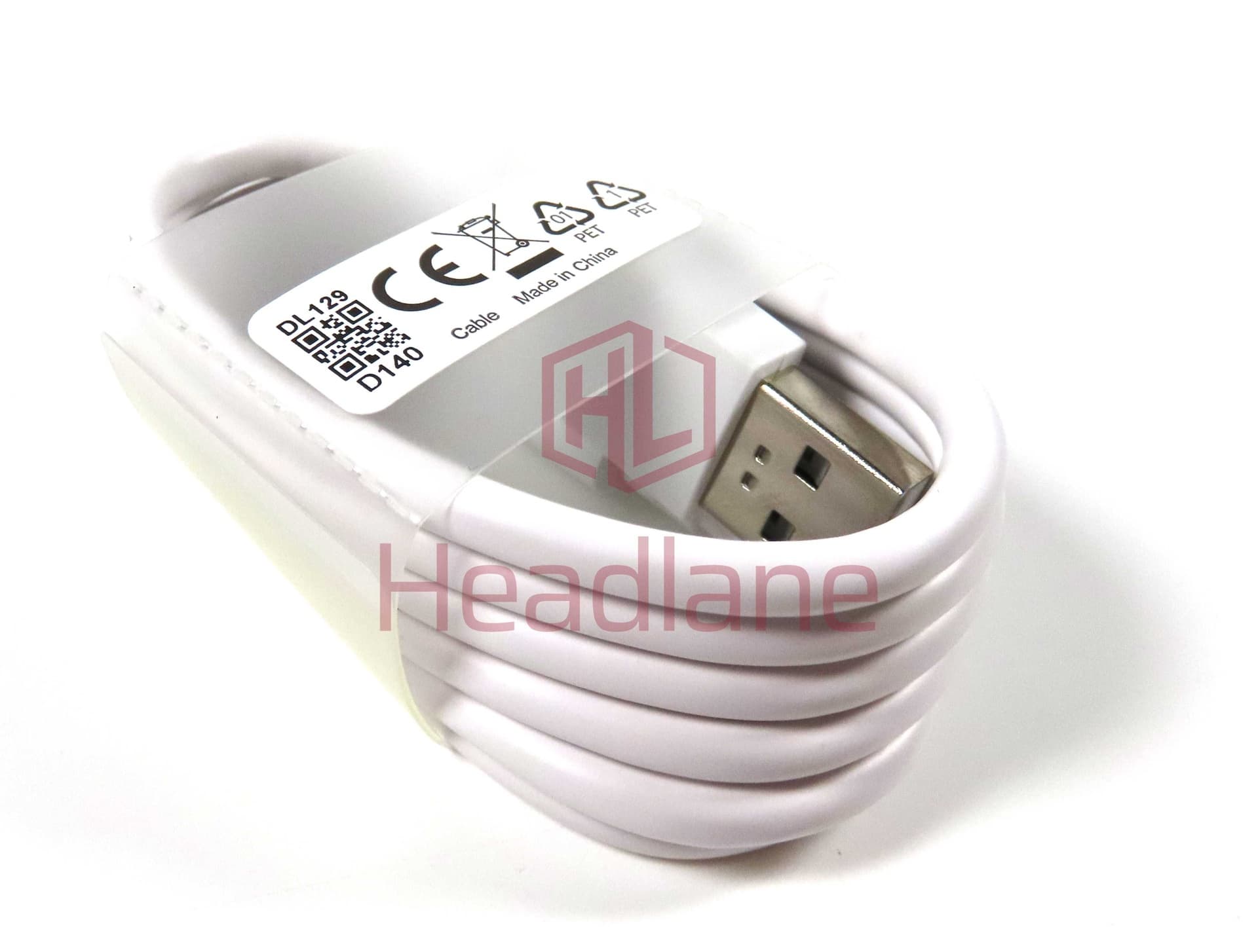 Oppo CPH2009 Find X2 Neo USB-A to USB-C 1m Cable - White - 2180804 - Oppo Replacement Part