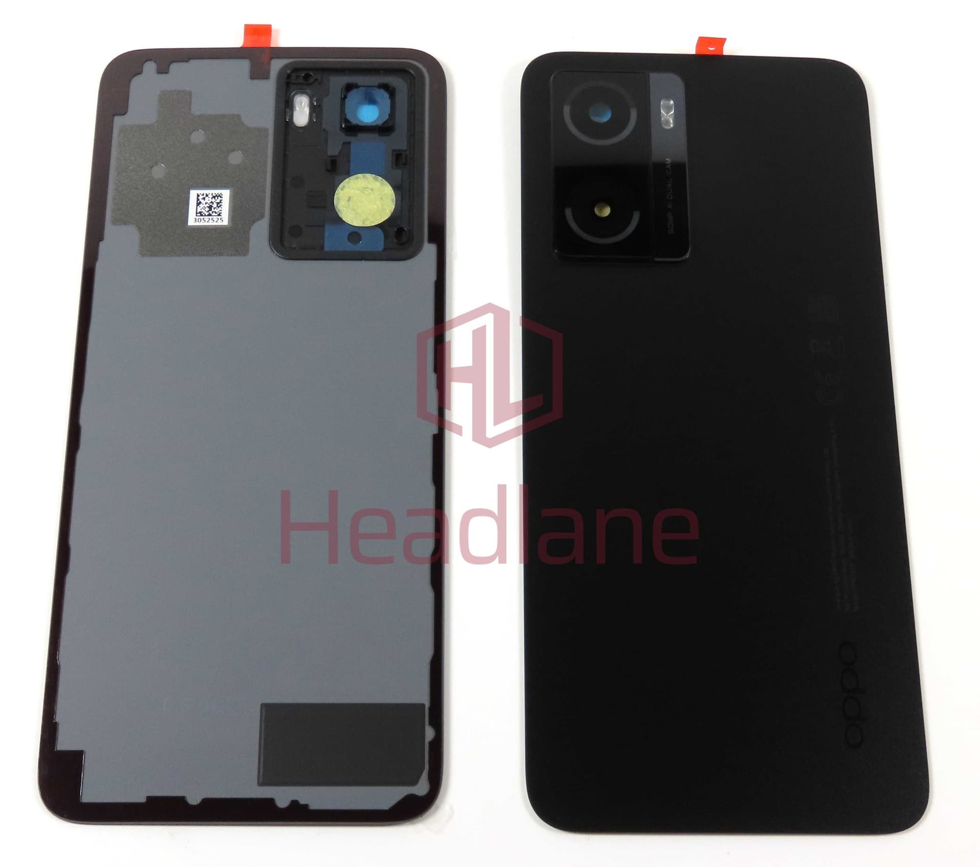 Oppo CPH2385 A57s / A77 Back / Battery Cover - Black - 4150221 - Oppo Replacement Part