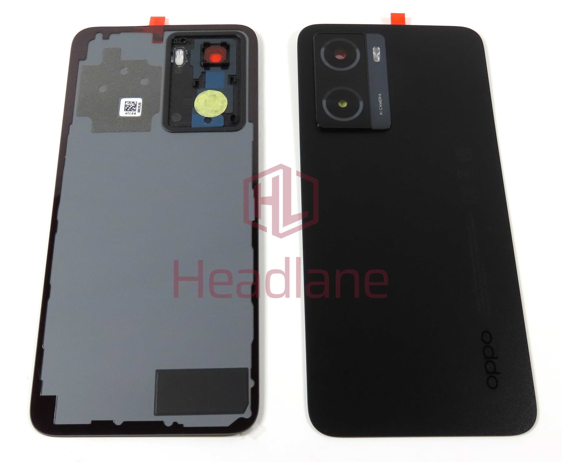 Oppo CPH2387 A57 4G Back / Battery Cover - Black - 4150213 - Oppo Replacement Part