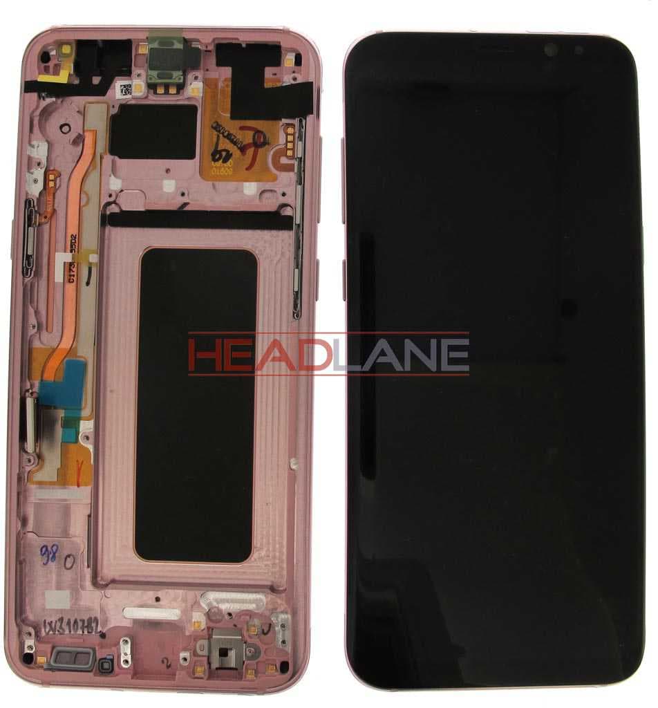 Samsung SM-G955 Galaxy S8+ LCD Display / Screen + Touch - Pink (No Box) - GH97-20470E-NB - Samsung Replacement Part