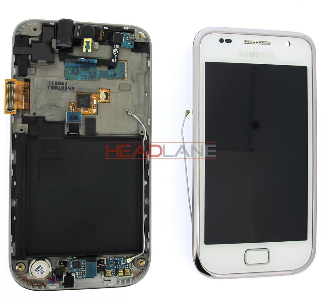 Samsung GT-I9001 Galaxy S Plus LCD Display / Screen + Touch - Pure White - GH97-12371C - Samsung Replacement Part