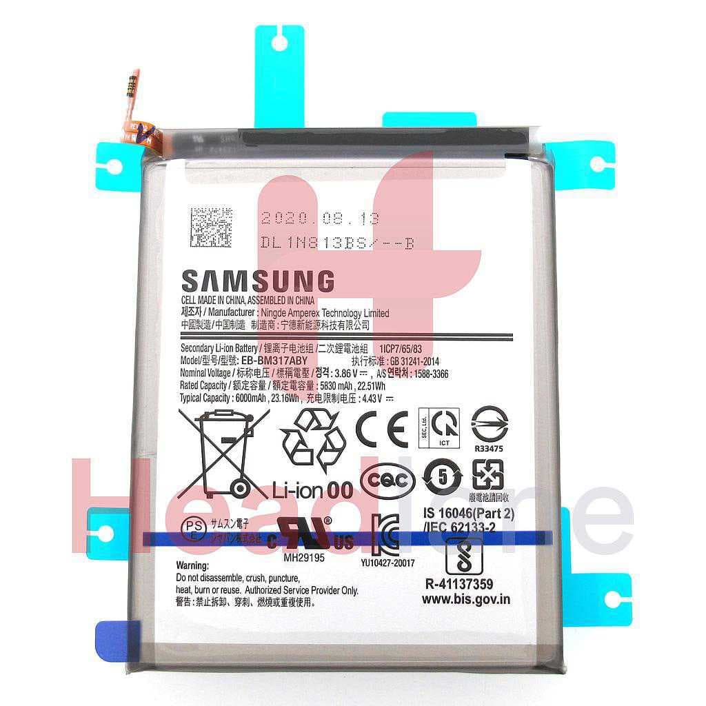 Samsung SM-M317s Galaxy M31s EB-BM317ABY Internal Battery (No Box) - GH82-23775A-NB - Samsung Replacement Part