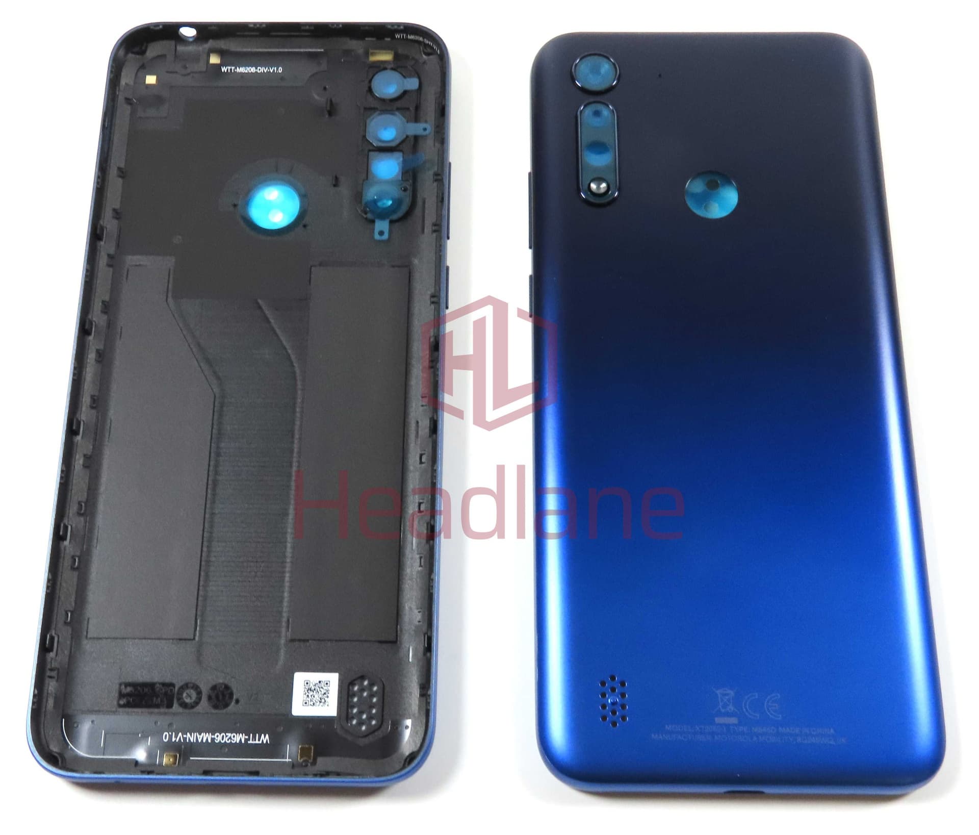 Motorola XT2055 Moto G8 Power Lite Back / Battery Cover - Dark Blue - 5S58C16764 - Lenovo / Motorola Replacement Part
