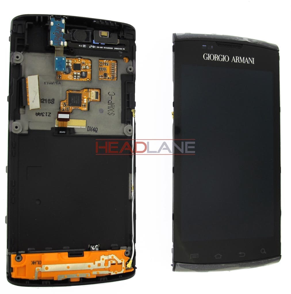 Samsung GT-I9010 Galaxy S Giorgio Armani LCD Display / Screen + Touch - Black - GH97-11685A - Samsung Replacement Part