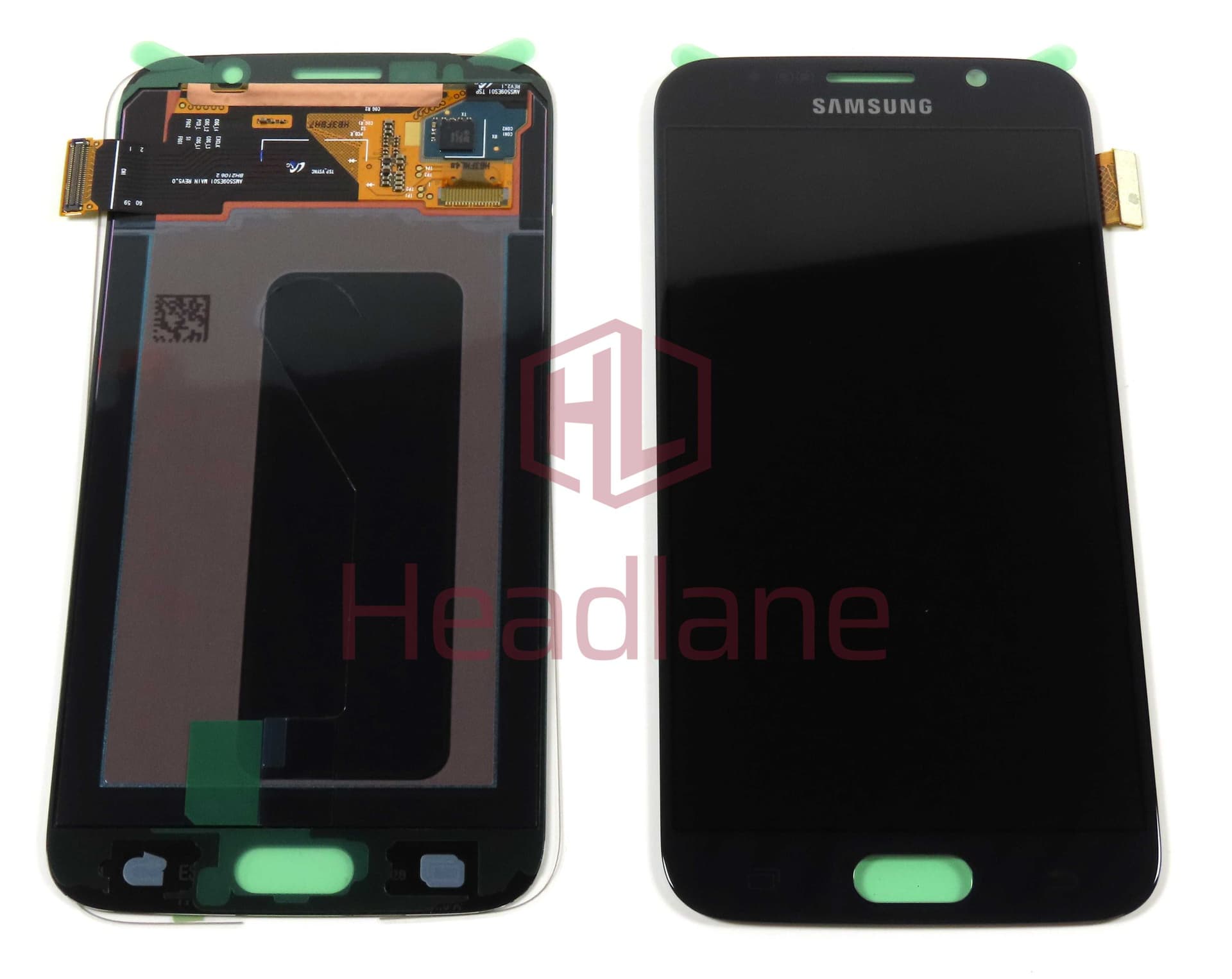 Samsung SM-G920F Galaxy S6 LCD Display / Screen + Touch - Black (No Box) - GH97-17260A-NB - Samsung Replacement Part