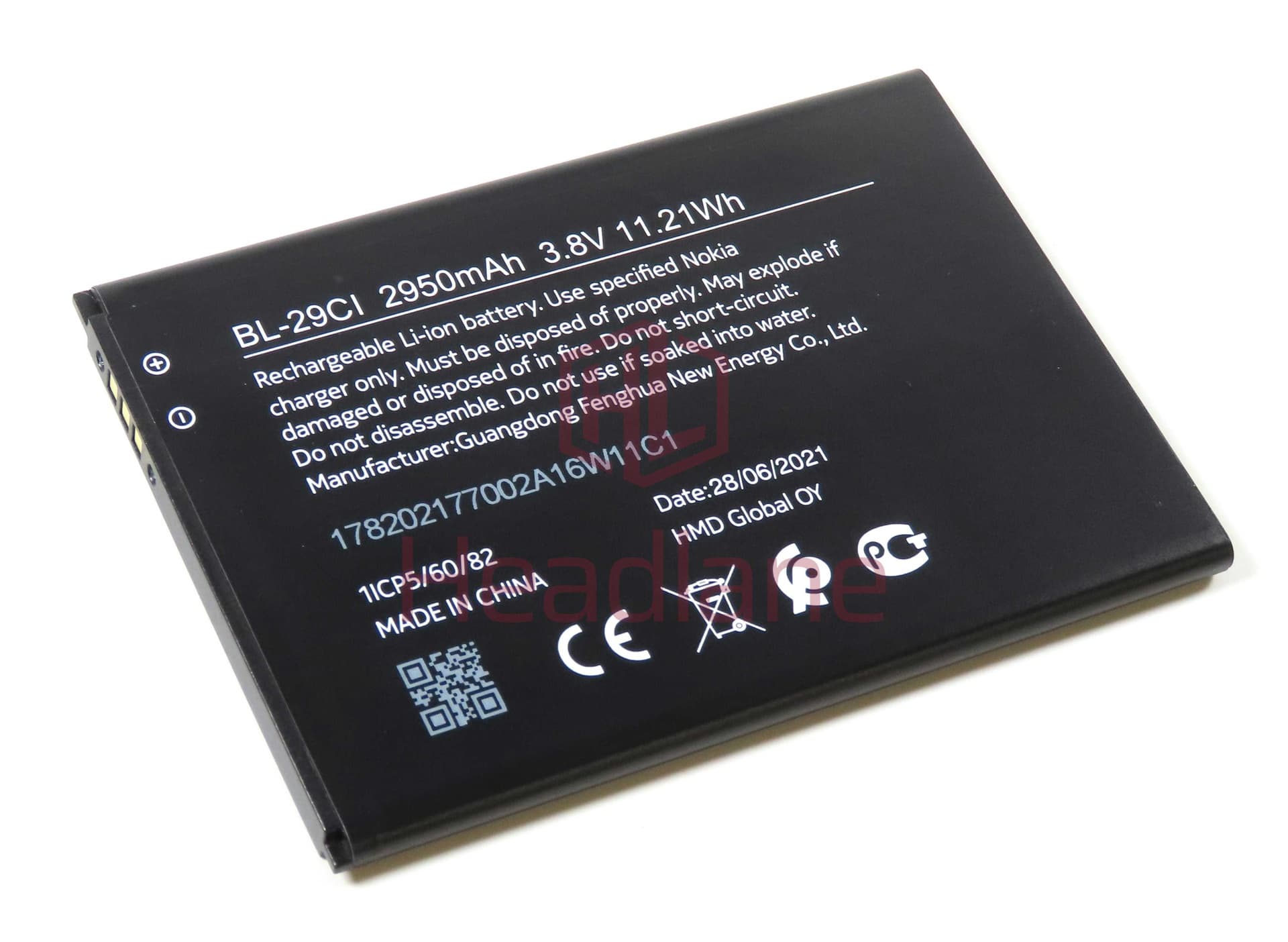 Nokia TA-1352 C20 BL-29CI 2950mAh Internal Battery - 178215294 - Nokia (HMD) Replacement Part