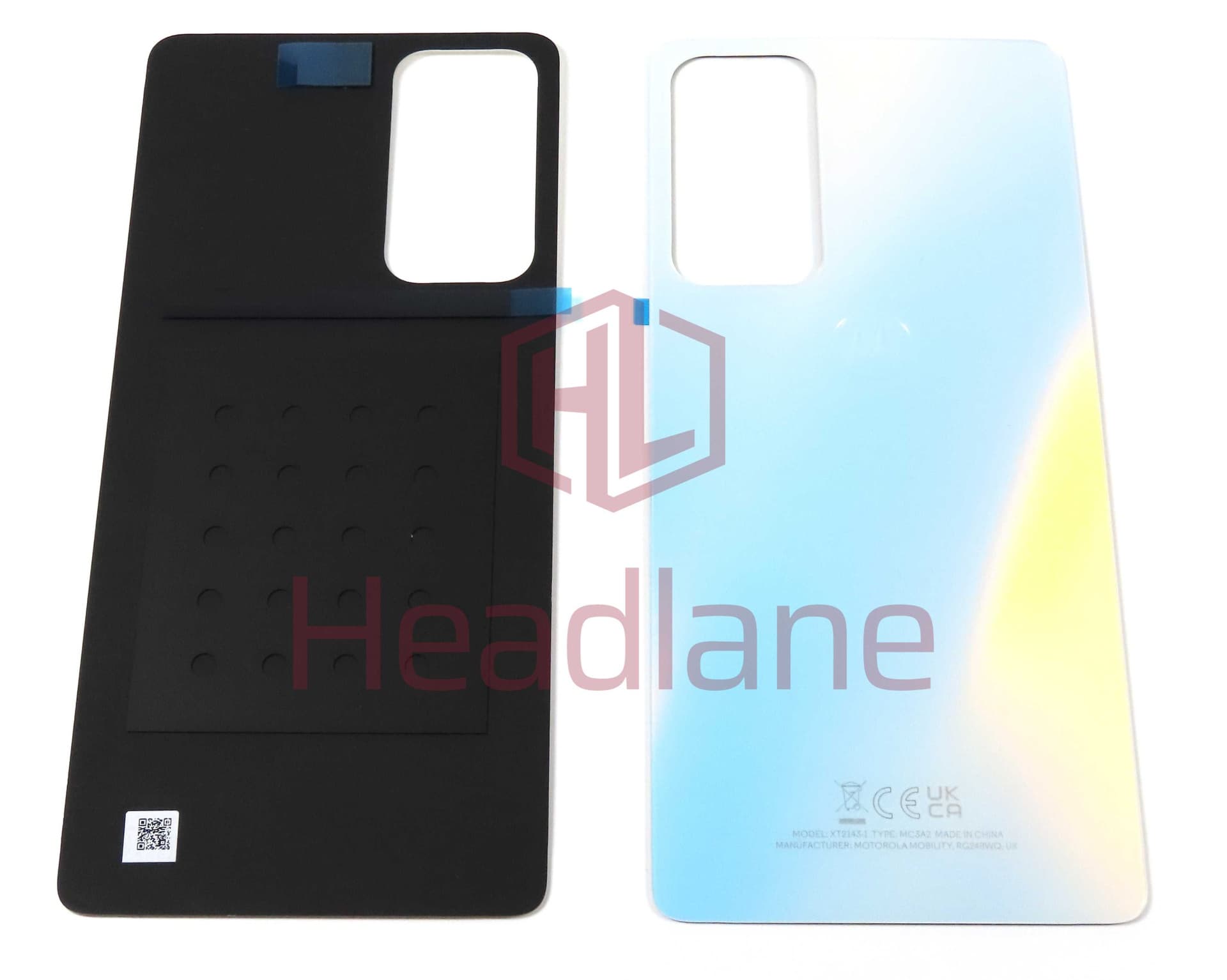 Motorola XT2143 Edge 20 Back / Battery Cover - White - 5S58C19326 - Lenovo / Motorola Replacement Part