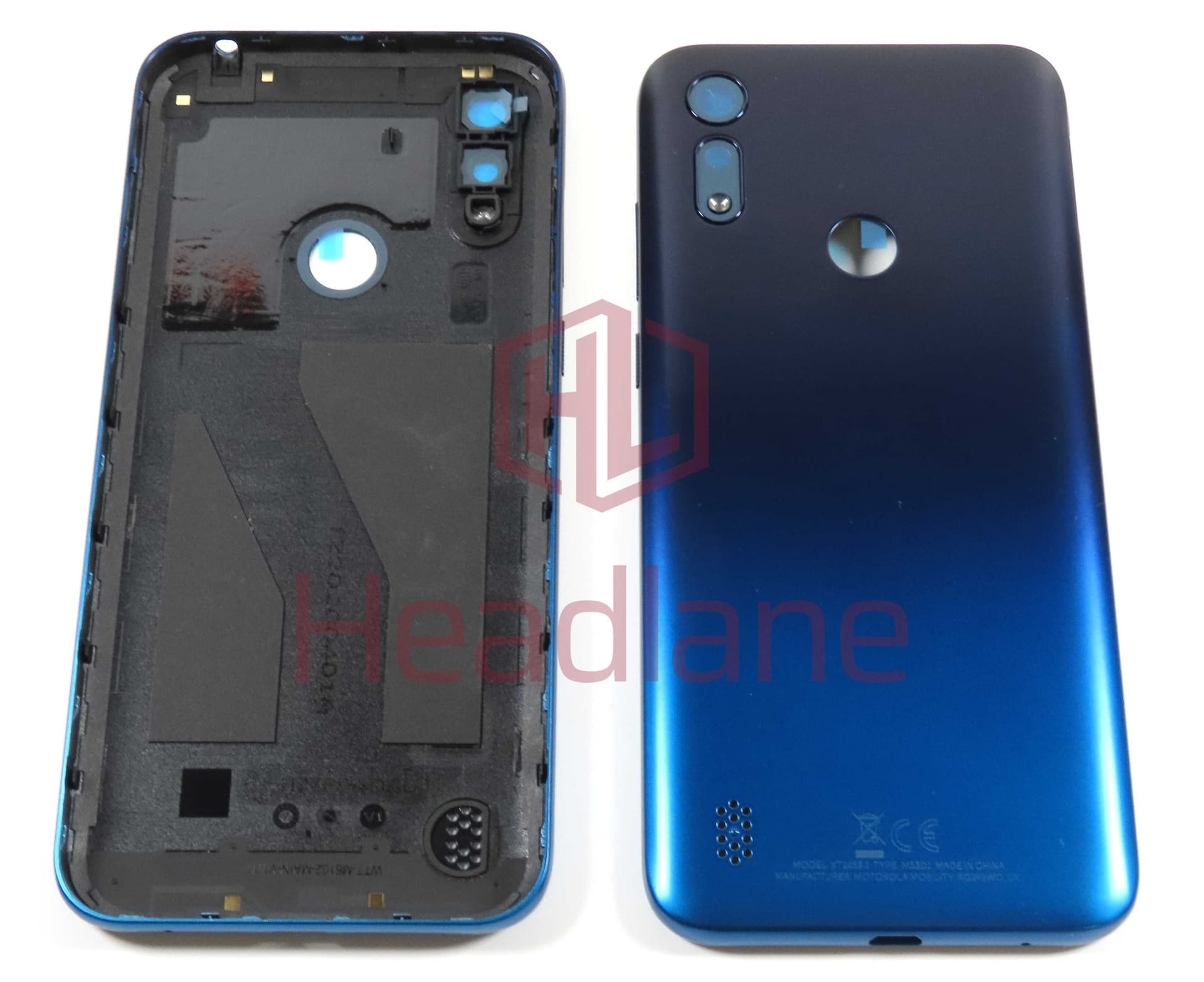 Motorola XT2053 Moto E6s Back / Battery Cover - Blue - 5S58C16778 - Lenovo / Motorola Replacement Part