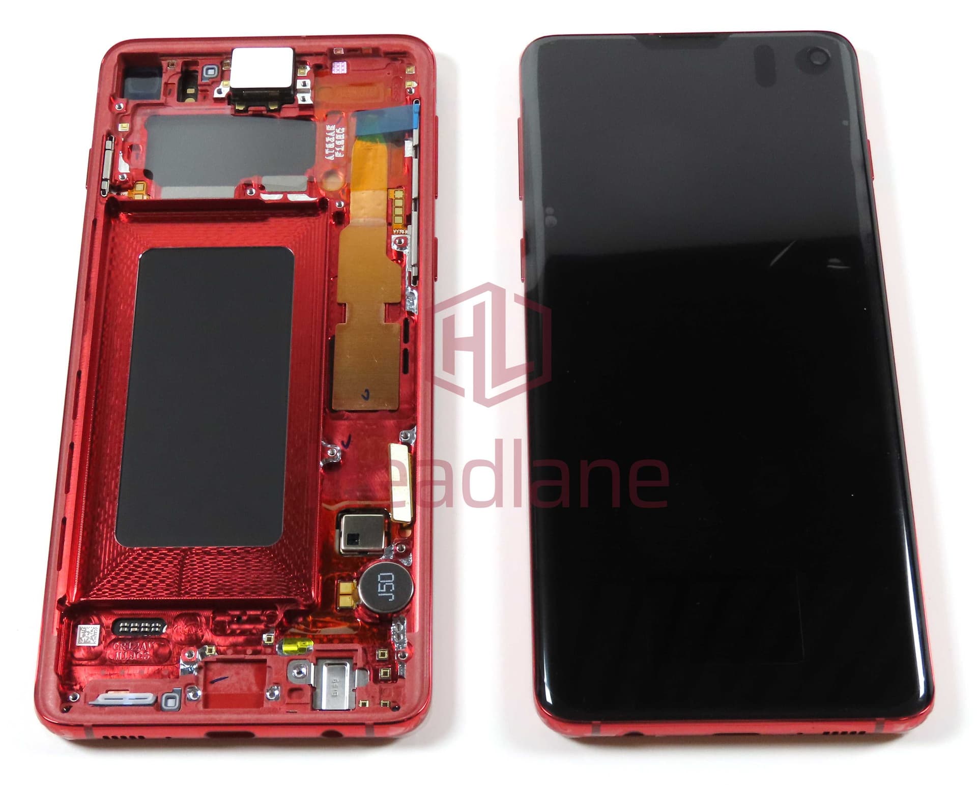 Samsung SM-G973 Galaxy S10 LCD Display / Screen + Touch - Cardinal Red (No Box) - GH82-18850H-NB - Samsung Replacement Part