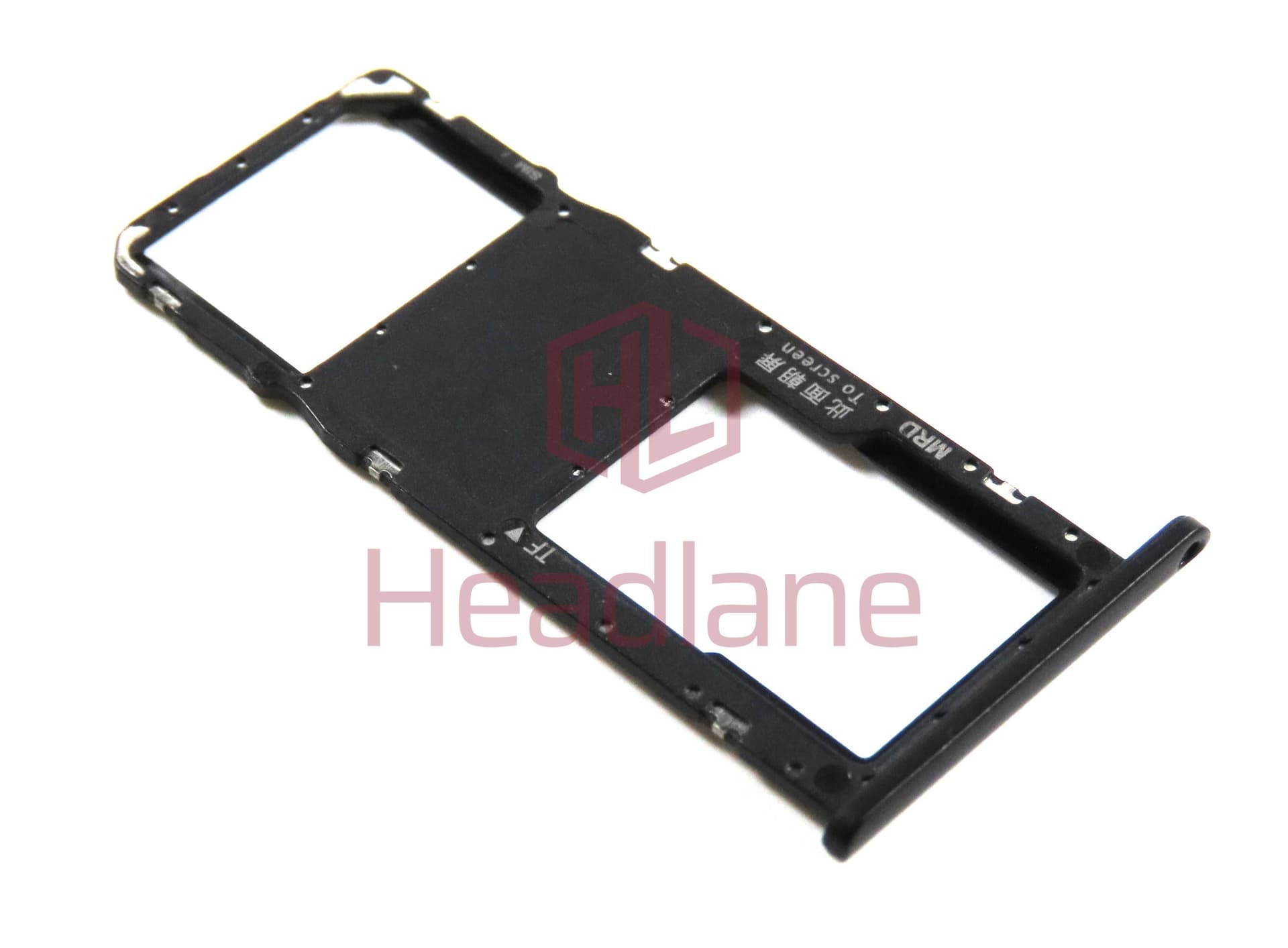 Huawei Y6 (2019) SIM / Memory Card Tray - Black - 51661LXY - Huawei Replacement Part