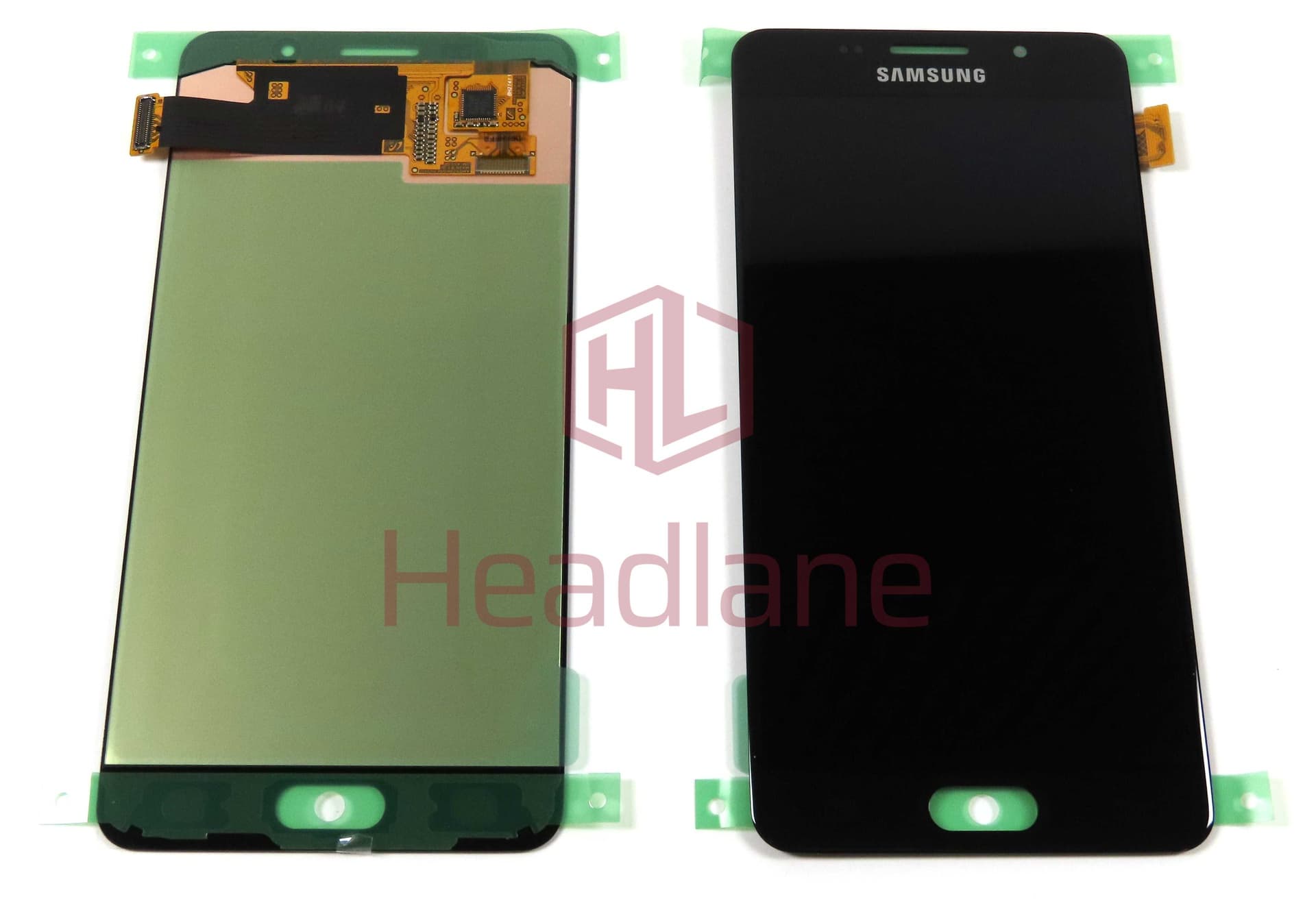 Samsung SM-A510 Galaxy A5 (2016) LCD Display / Screen + Touch - Black / Gold (No Box) - GH97-18250B-NB - Samsung Replacement Part